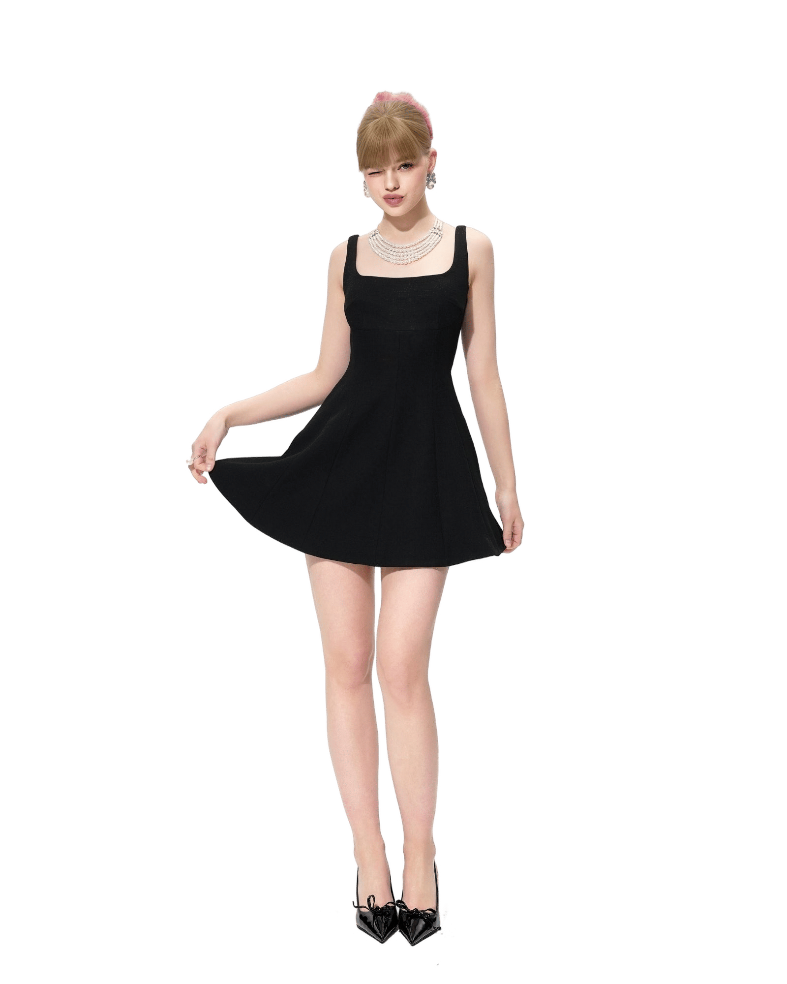 Marianne Dress (Black) made by Nana Jacqueline