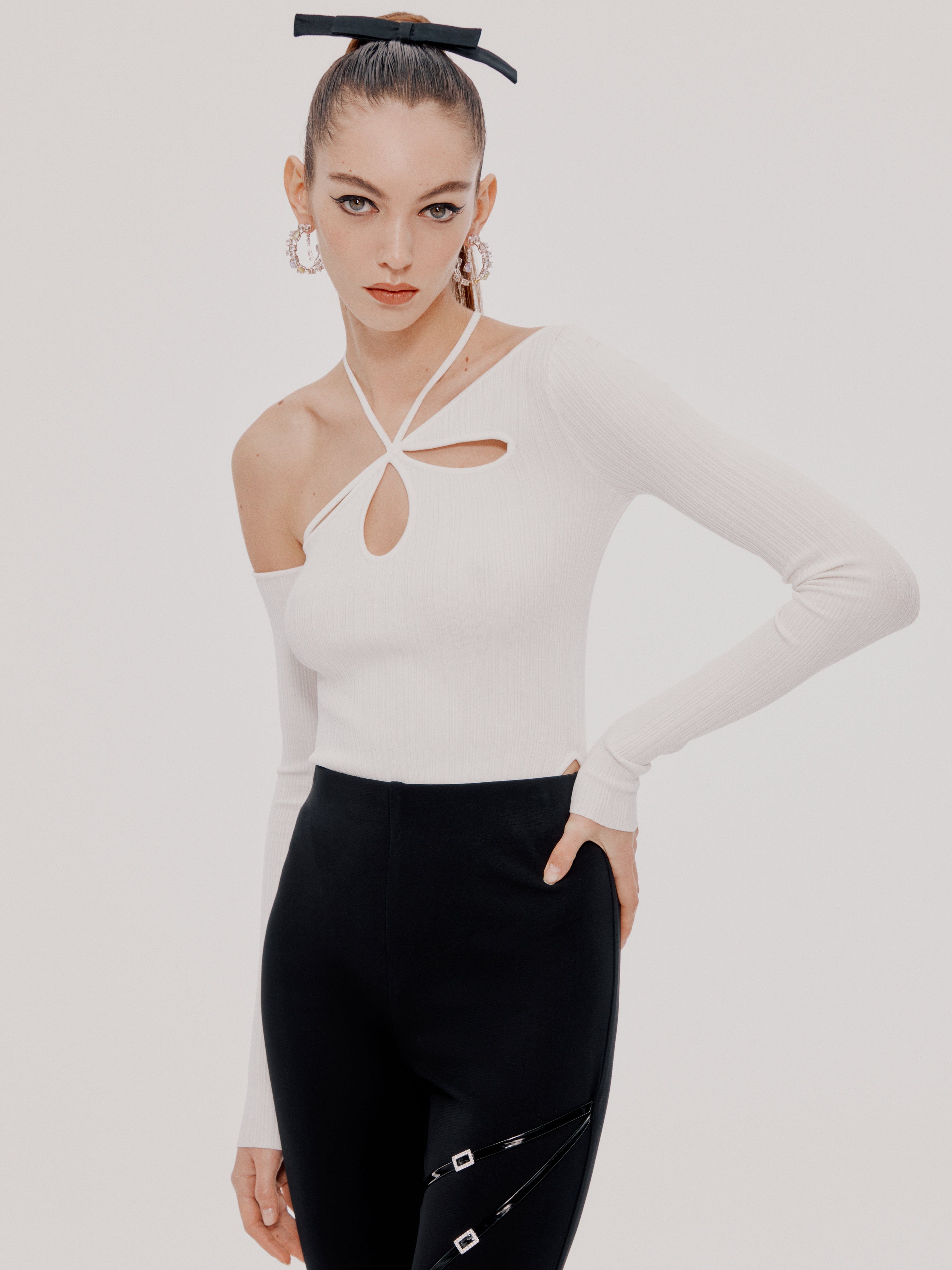 Eloisa Bodysuit White (Final Sale) in White made by Nana Jacqueline