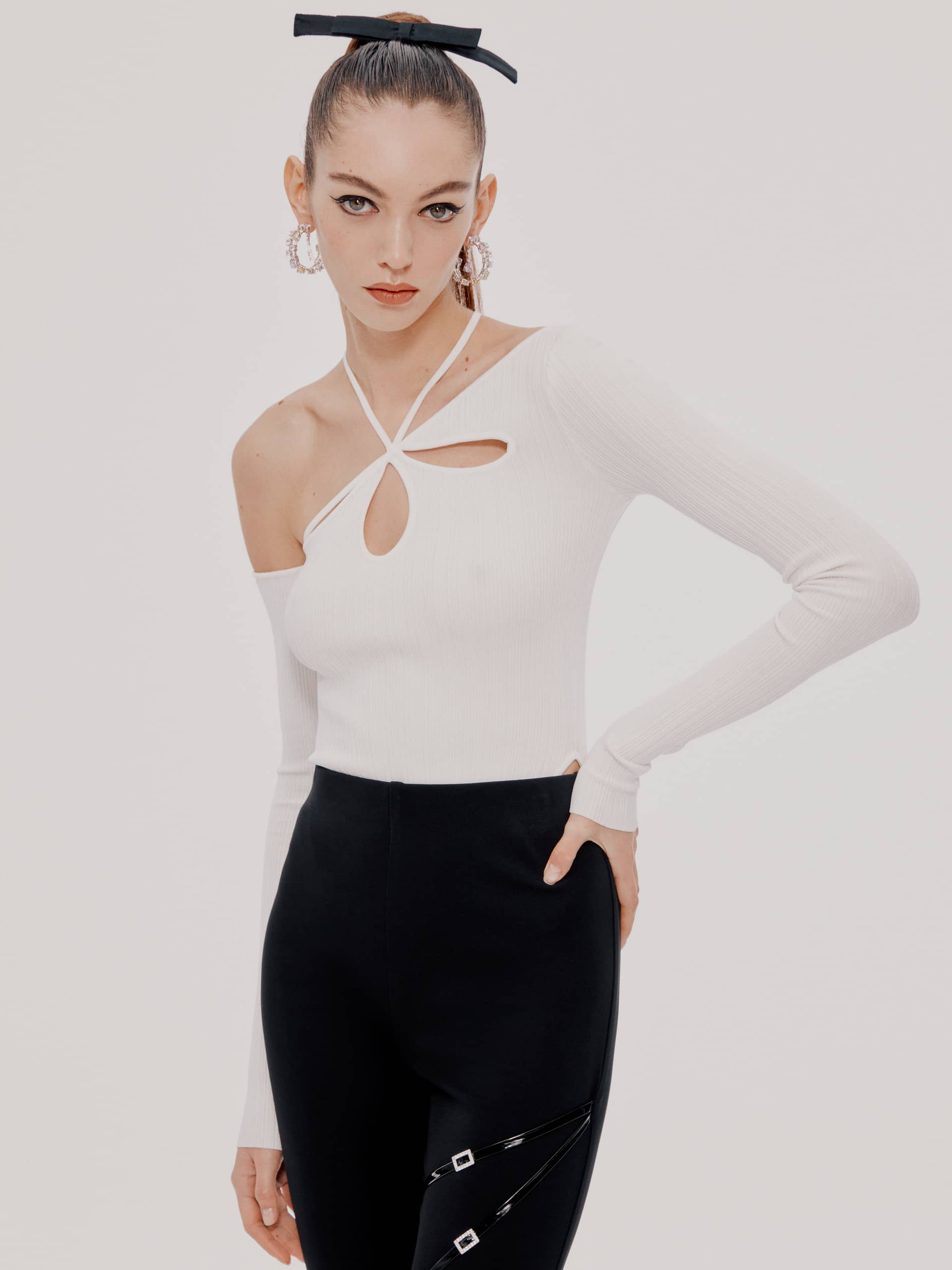 Eloisa Bodysuit White (Final Sale) in White made by Nana Jacqueline