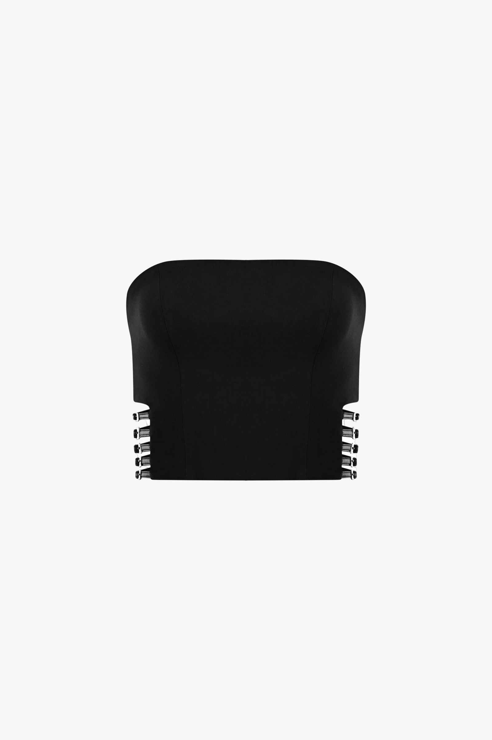 Power Trip Top In Black made by Khela