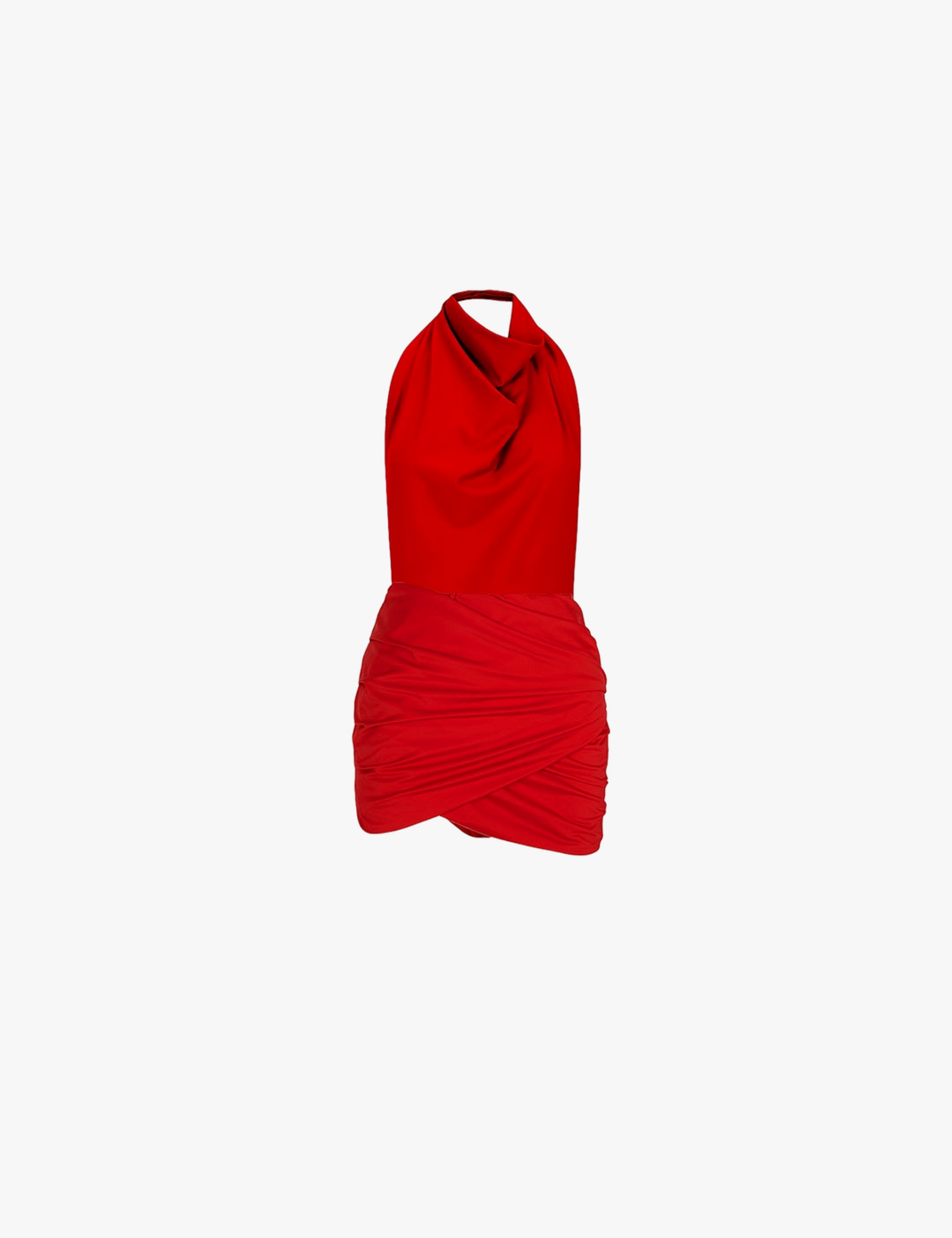 SET ANA MINI SKIRT + NOELIA BODYSUIT RED made by 710 Studio