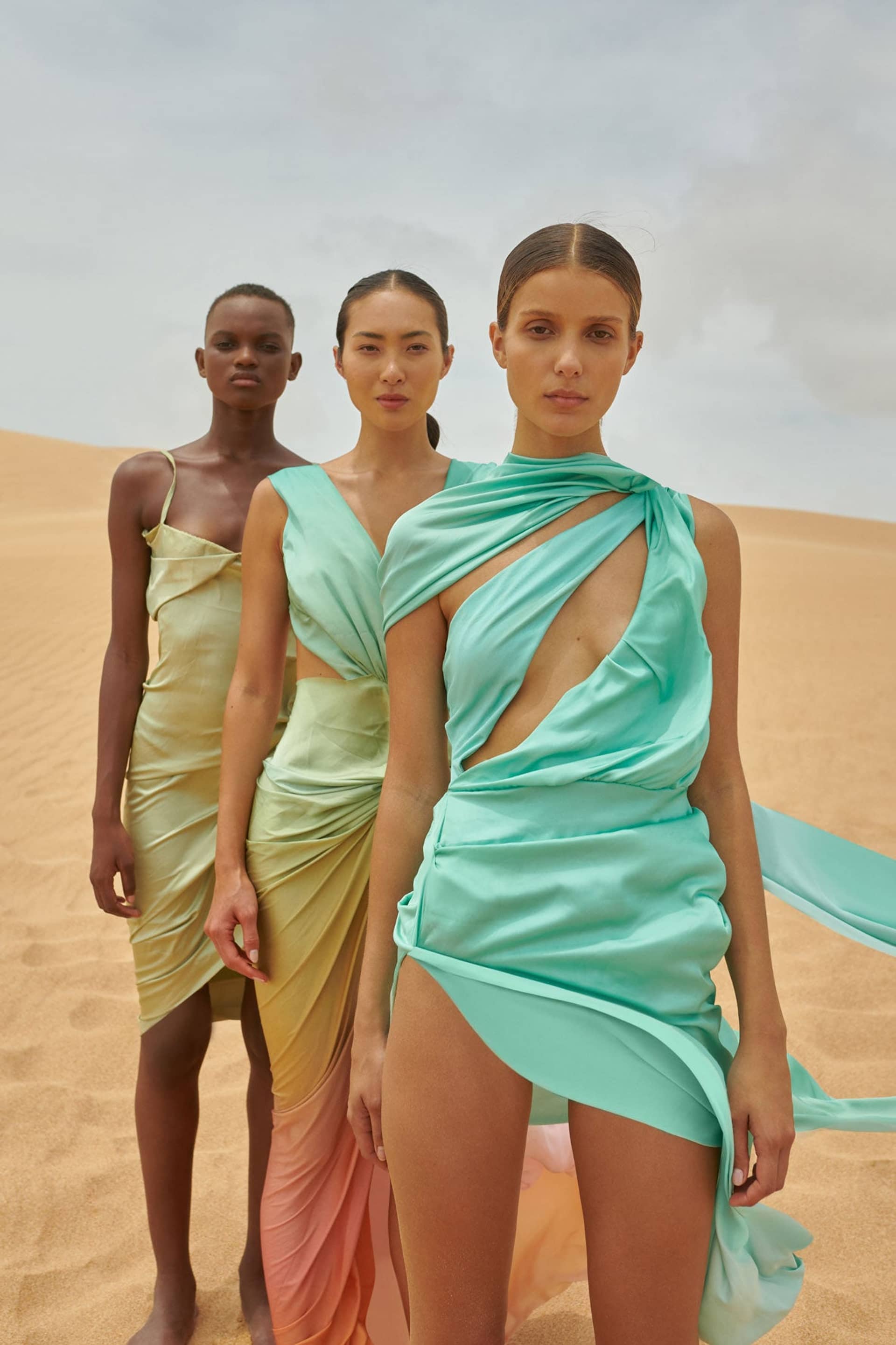 Asaka Maxi Dress in Green made by BAOBAB