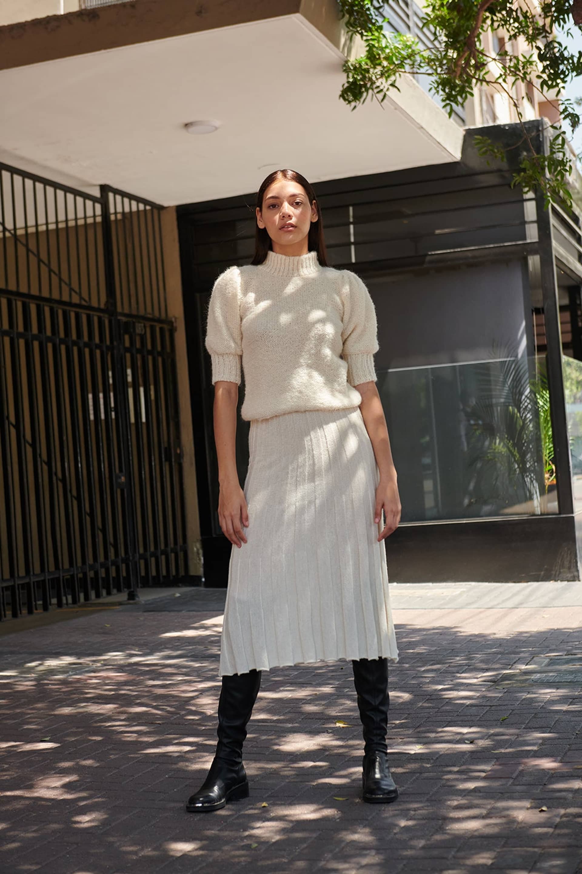 TAK top in White made by AYNI