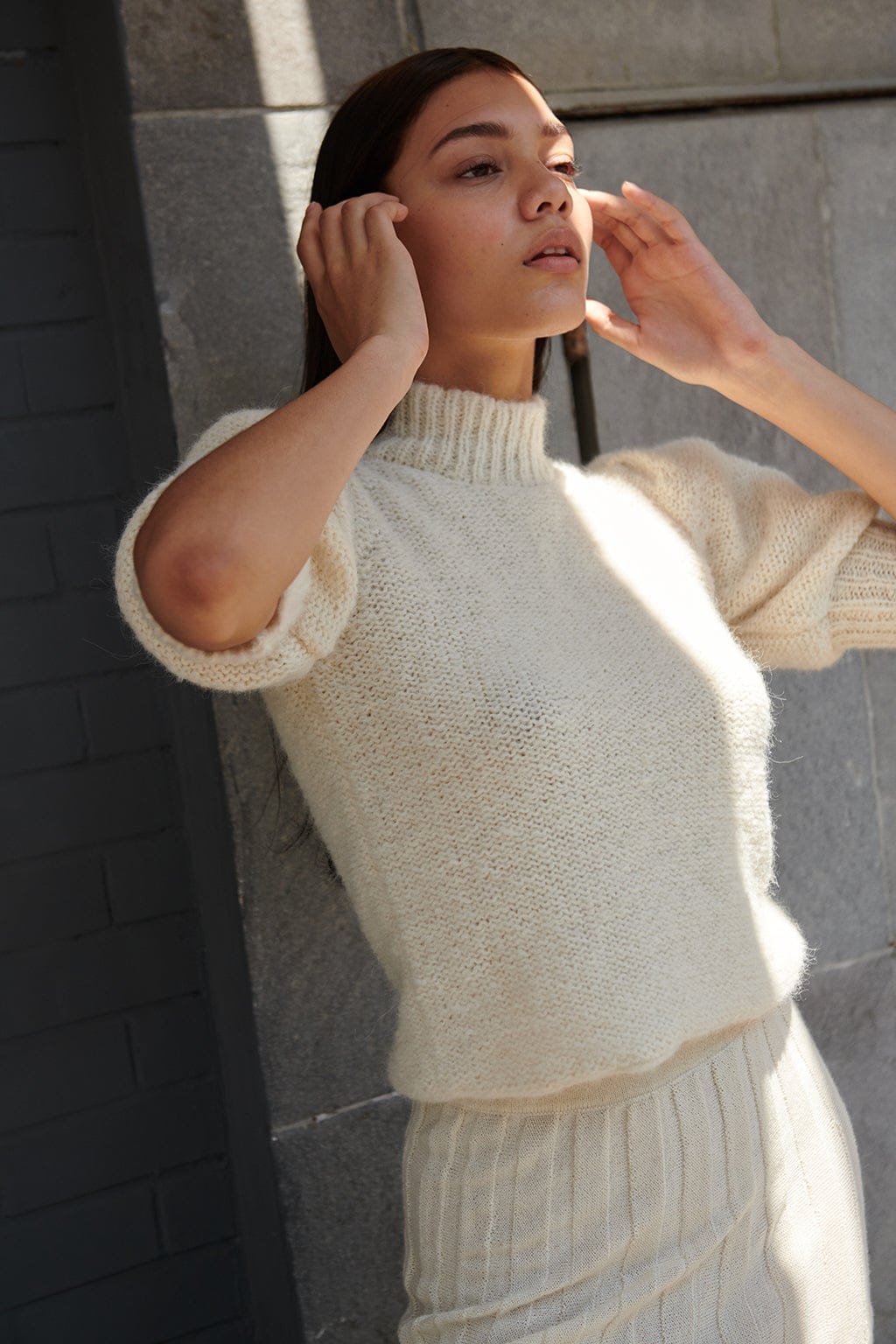 TAK top in White made by AYNI