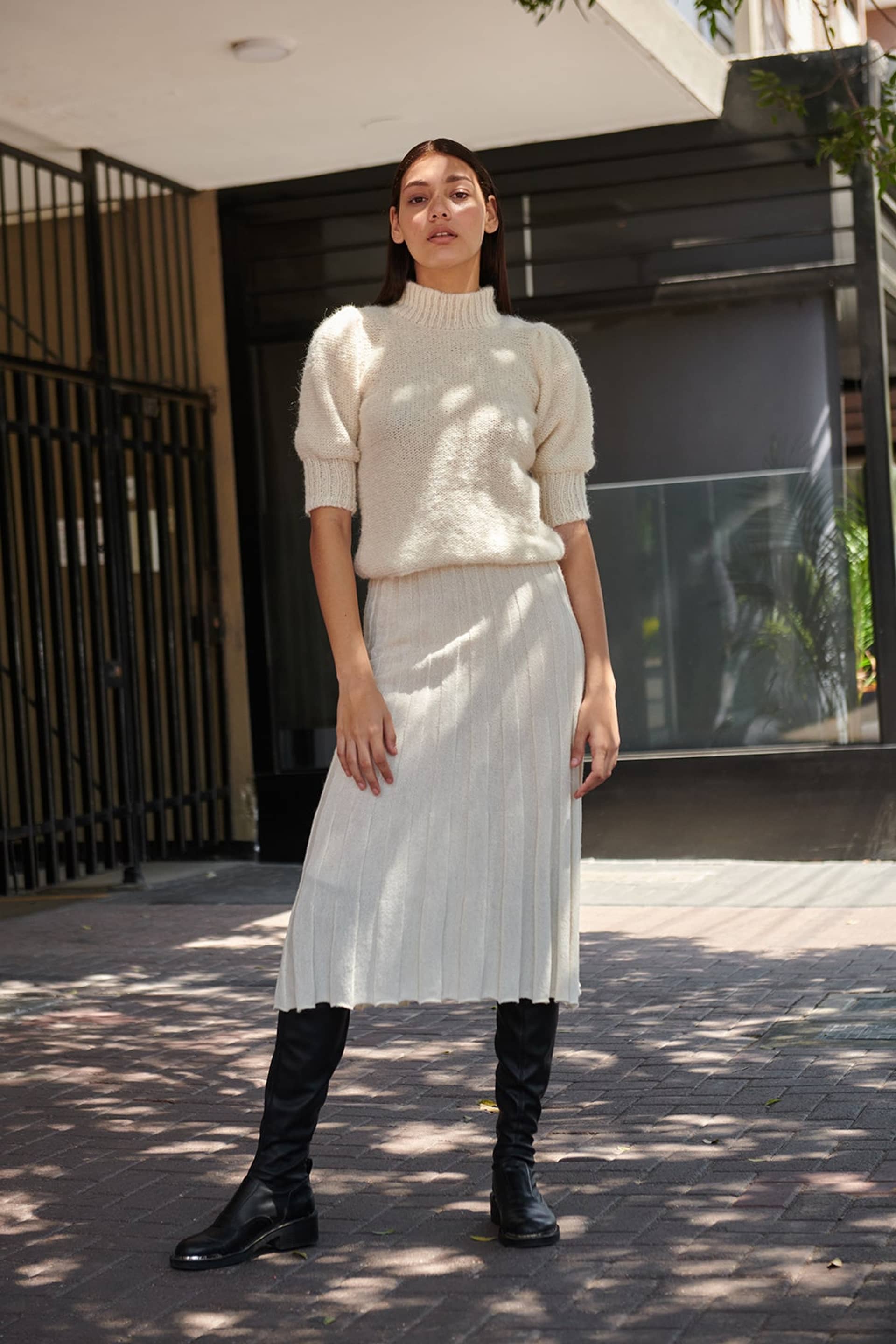 TAK top in White made by AYNI