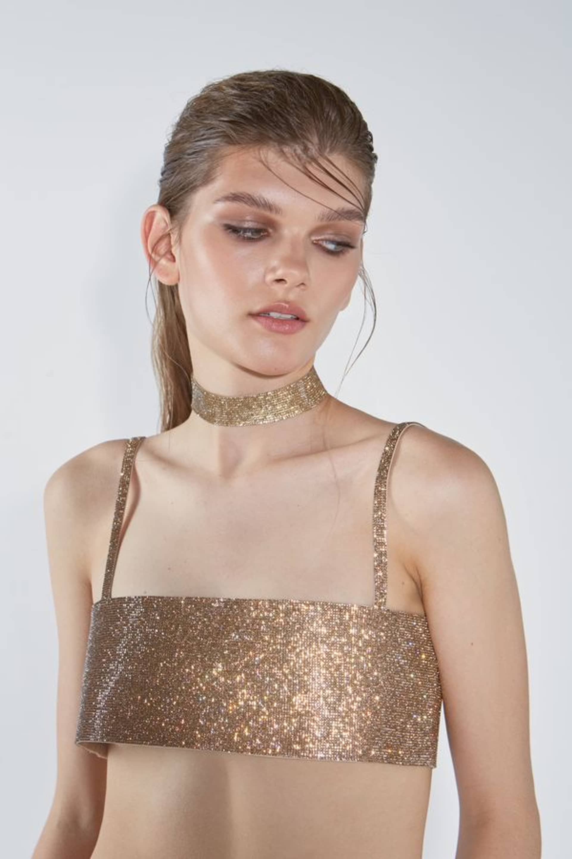 Charlotte Choker Vintage Gold made by NUÉ