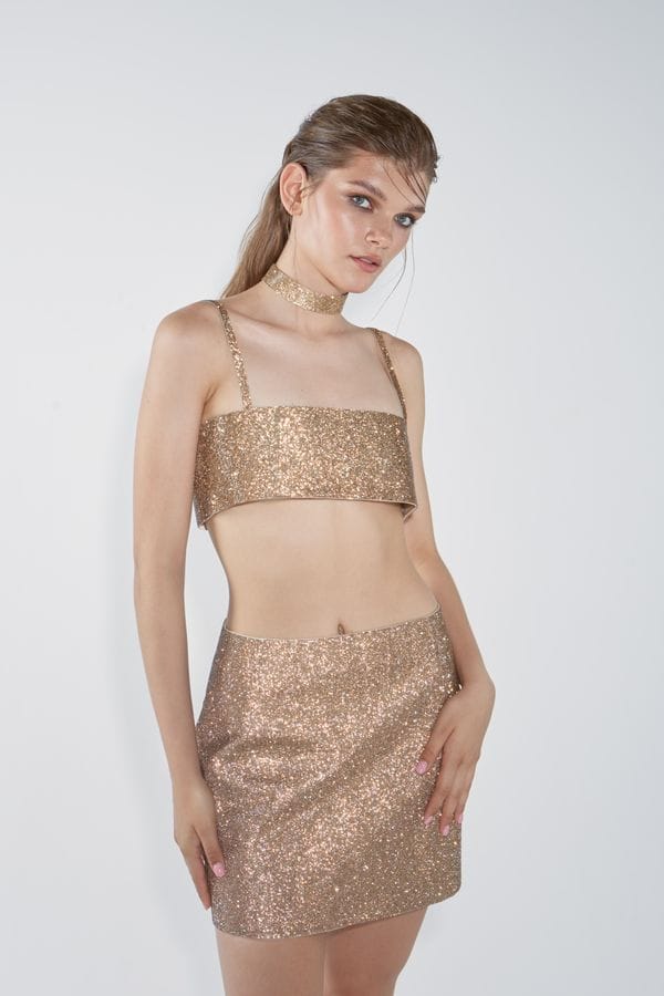 Charlotte Choker Vintage Gold made by NUÉ