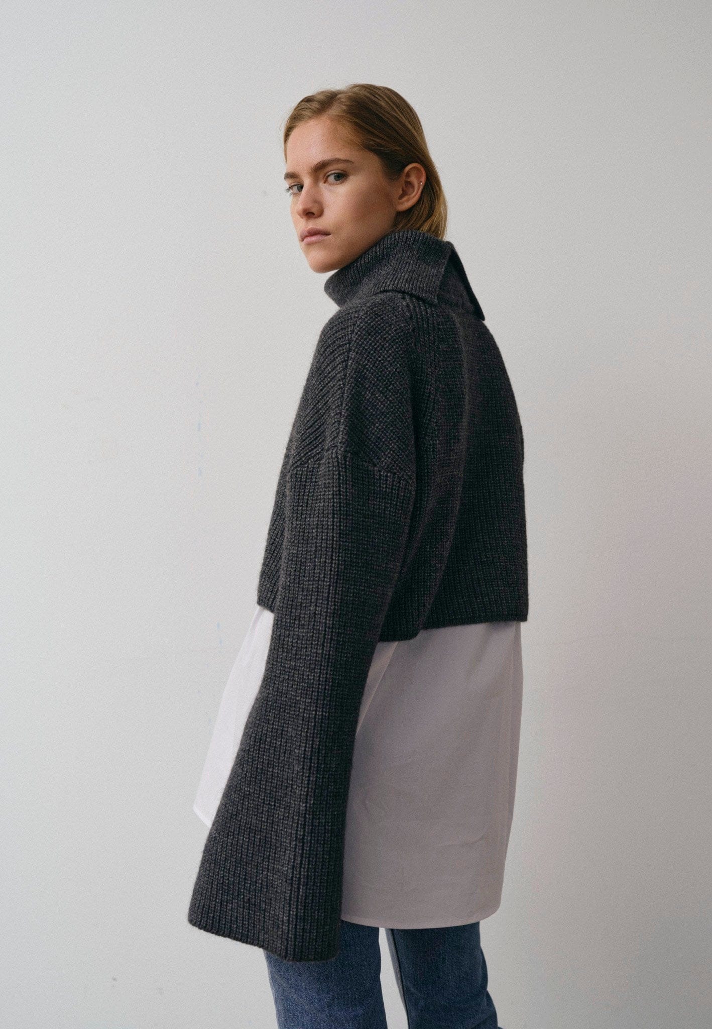 Aimee Knit Turtleneck - Dark Grey made by HERSKIND