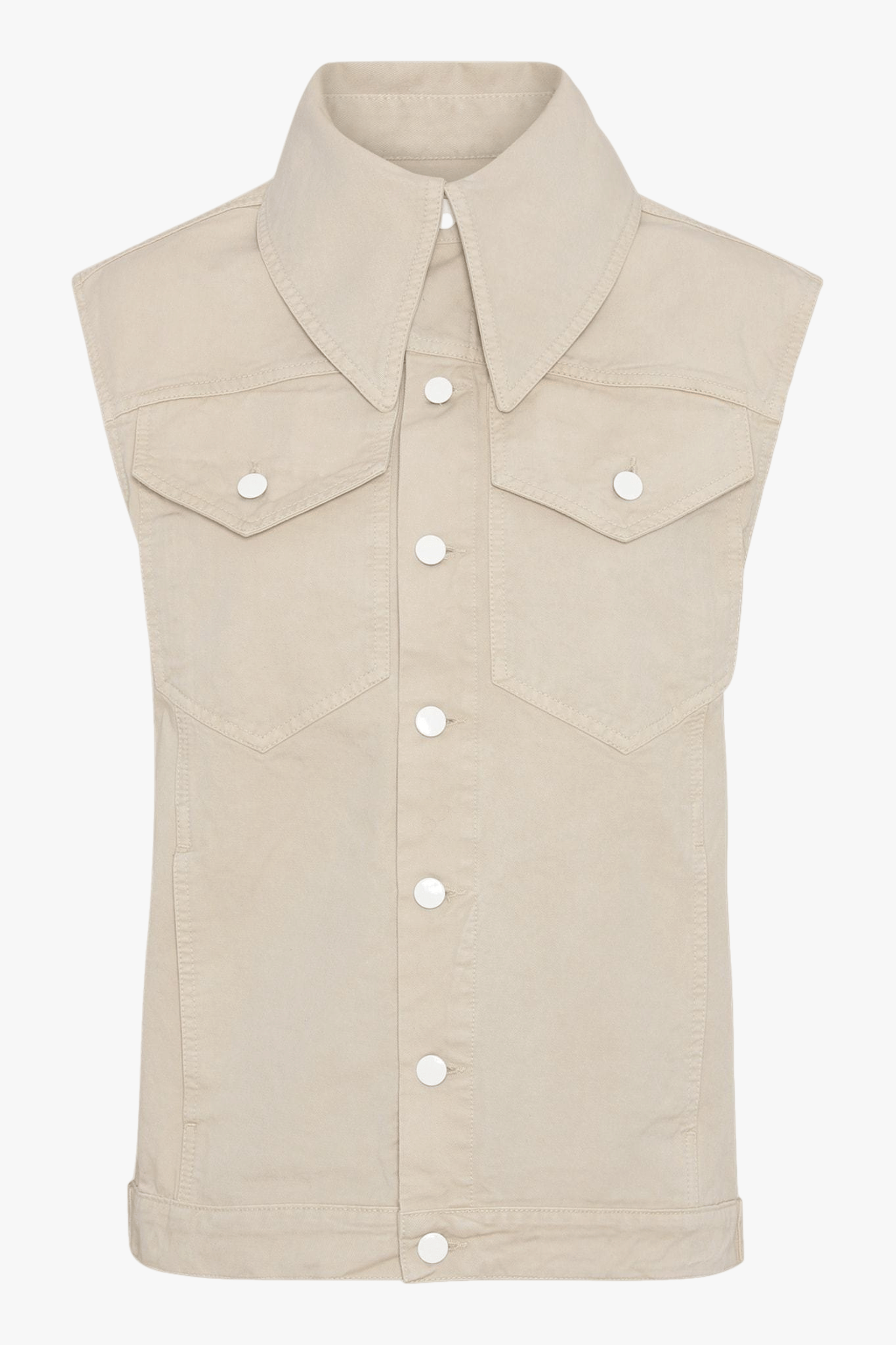 Amanda Sleeveless Jacket - Coffee - Coffee made by HERSKIND