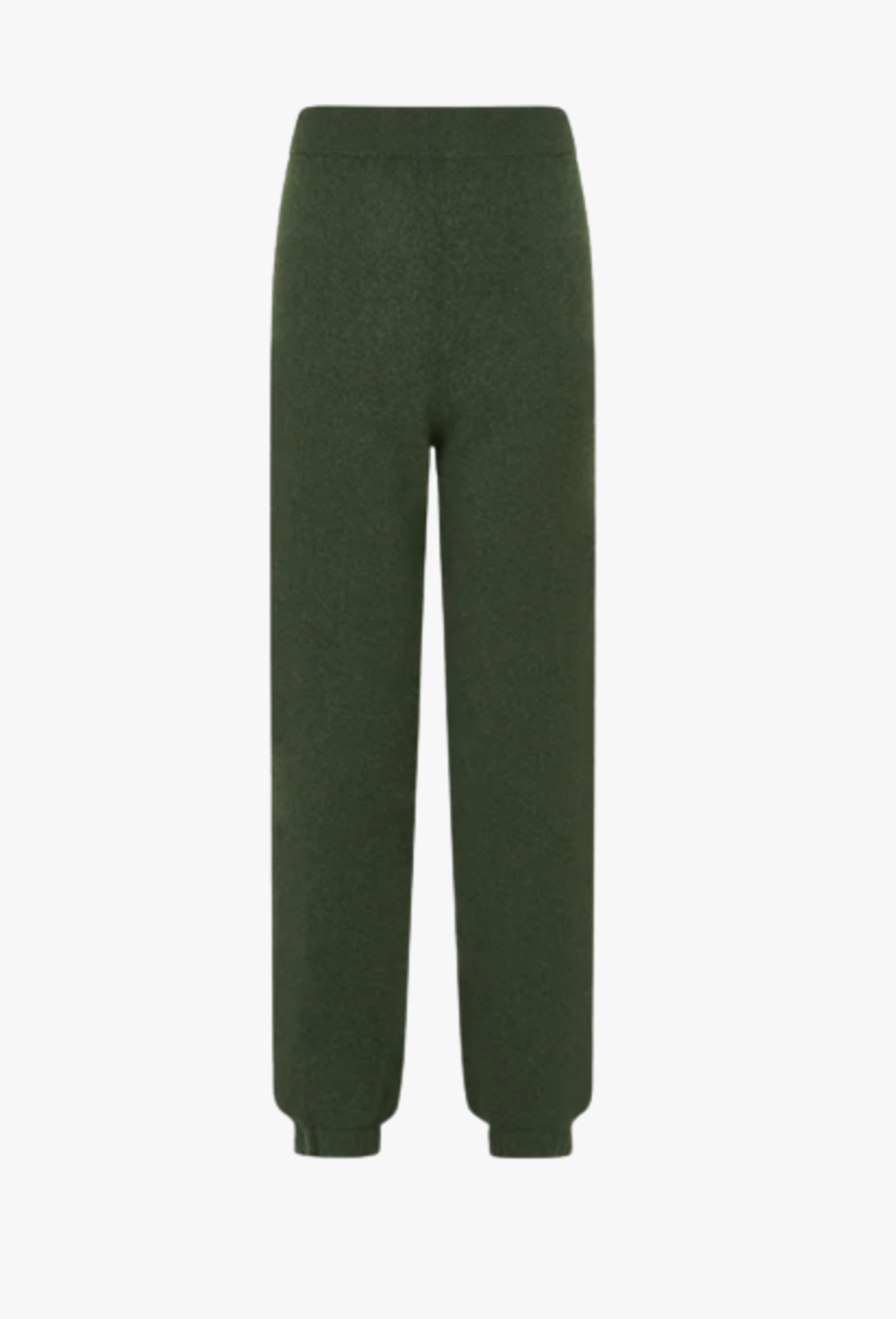 Fluffy Cashmere Jogger Pants in Green made by CRUSH Collection
