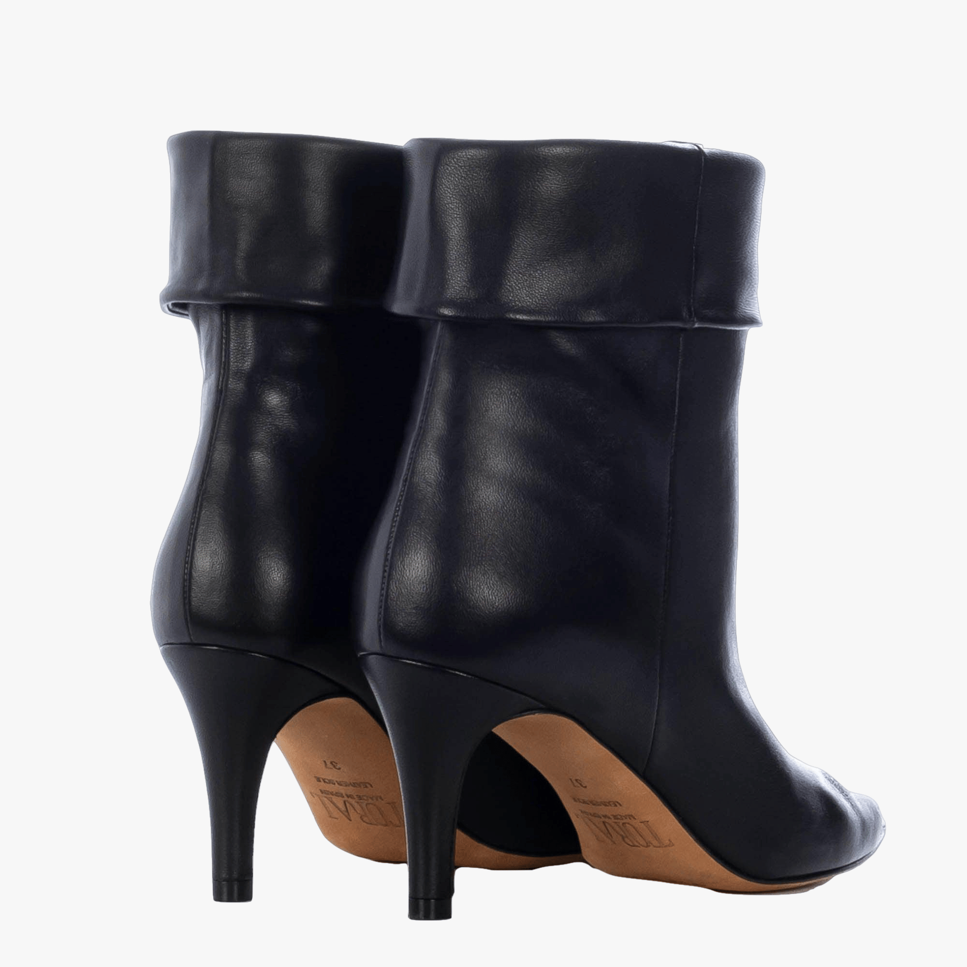 BLACK-COLORED ANKLE BOOTS made by Toral
