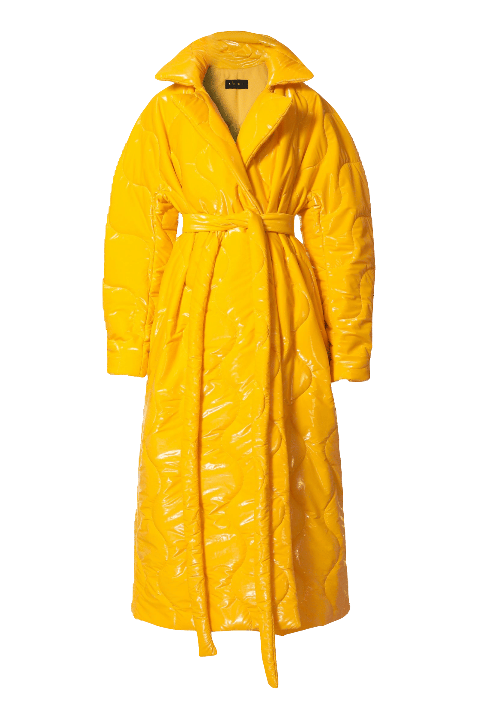 Coat Harlow Super Yellow in Yellow made by HALEWSKI