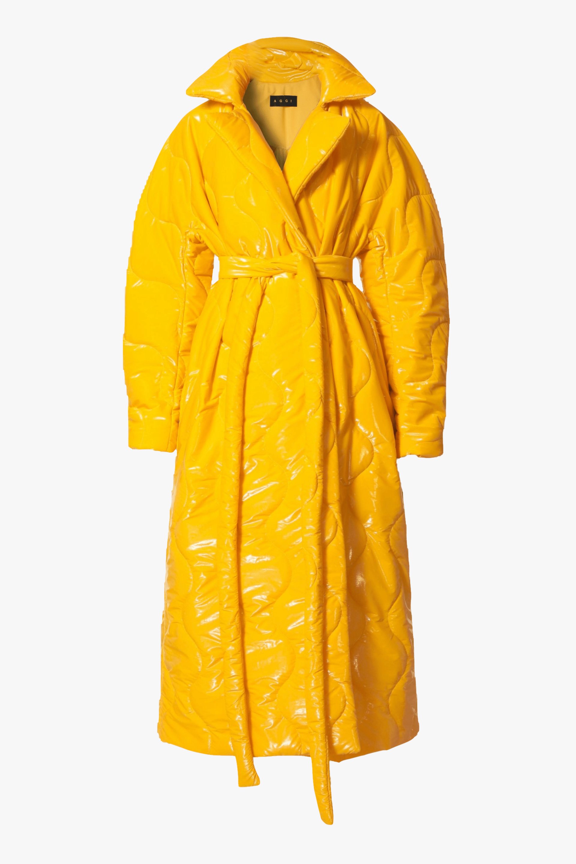 Coat Harlow Super Yellow in Yellow made by HALEWSKI