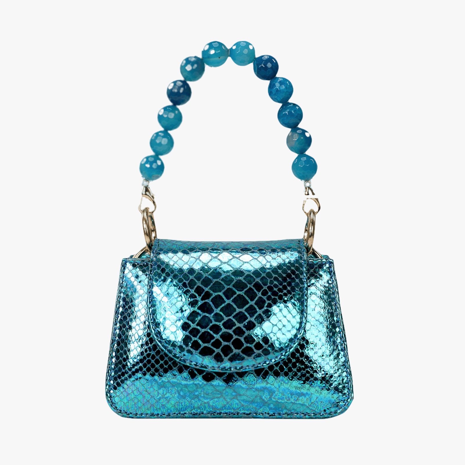 Horra - Metallic Turquoise - Mini Bag made by ALIEL
