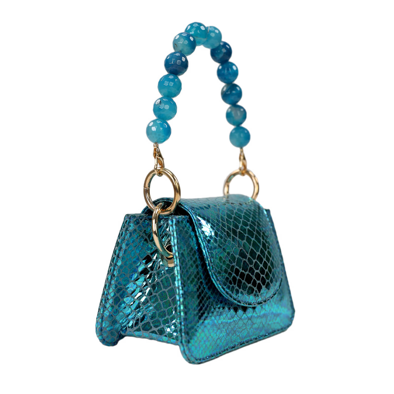 Horra - Metallic Turquoise - Mini Bag made by ALIEL