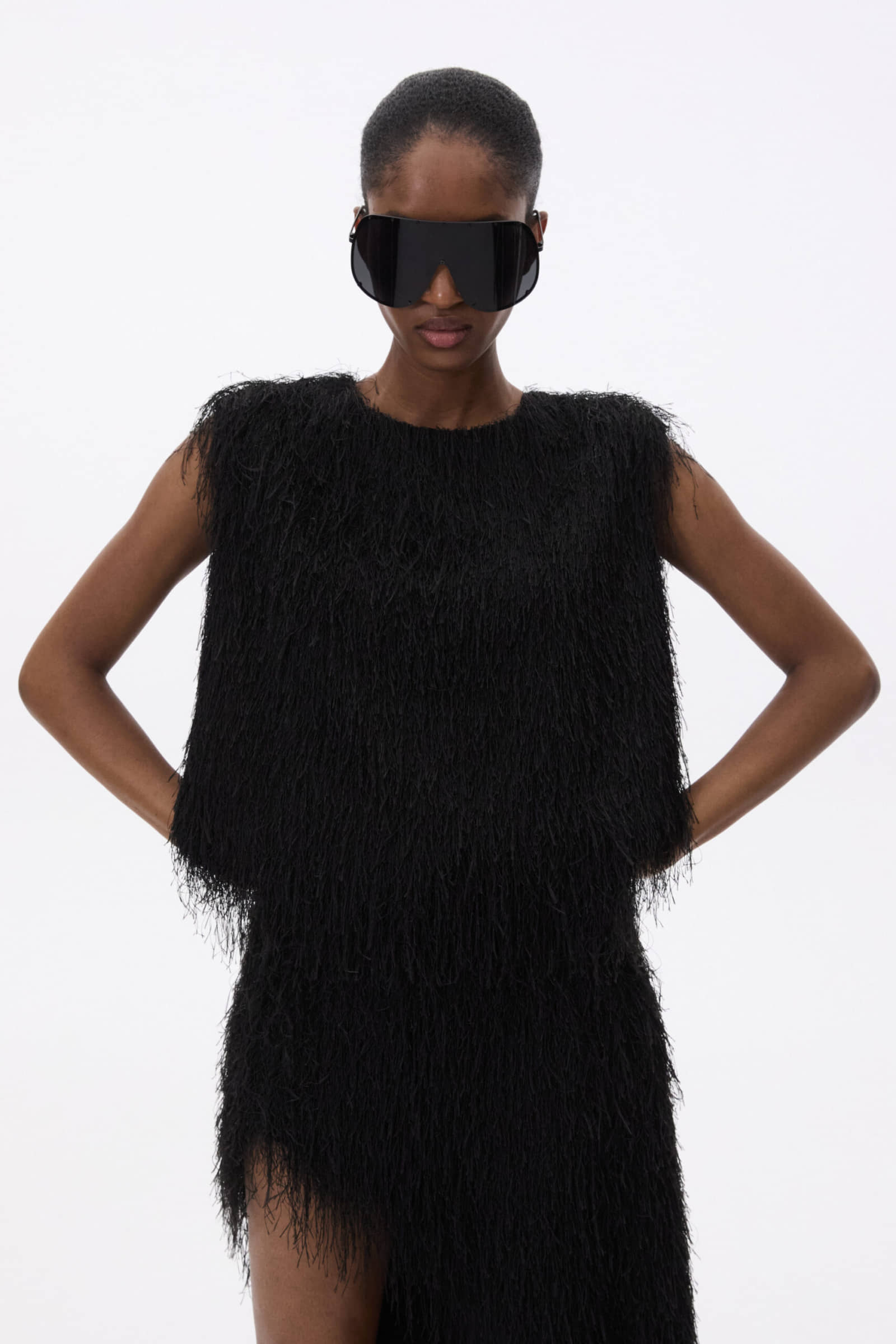 High-cut Top With Fringes made by YAVORSKA