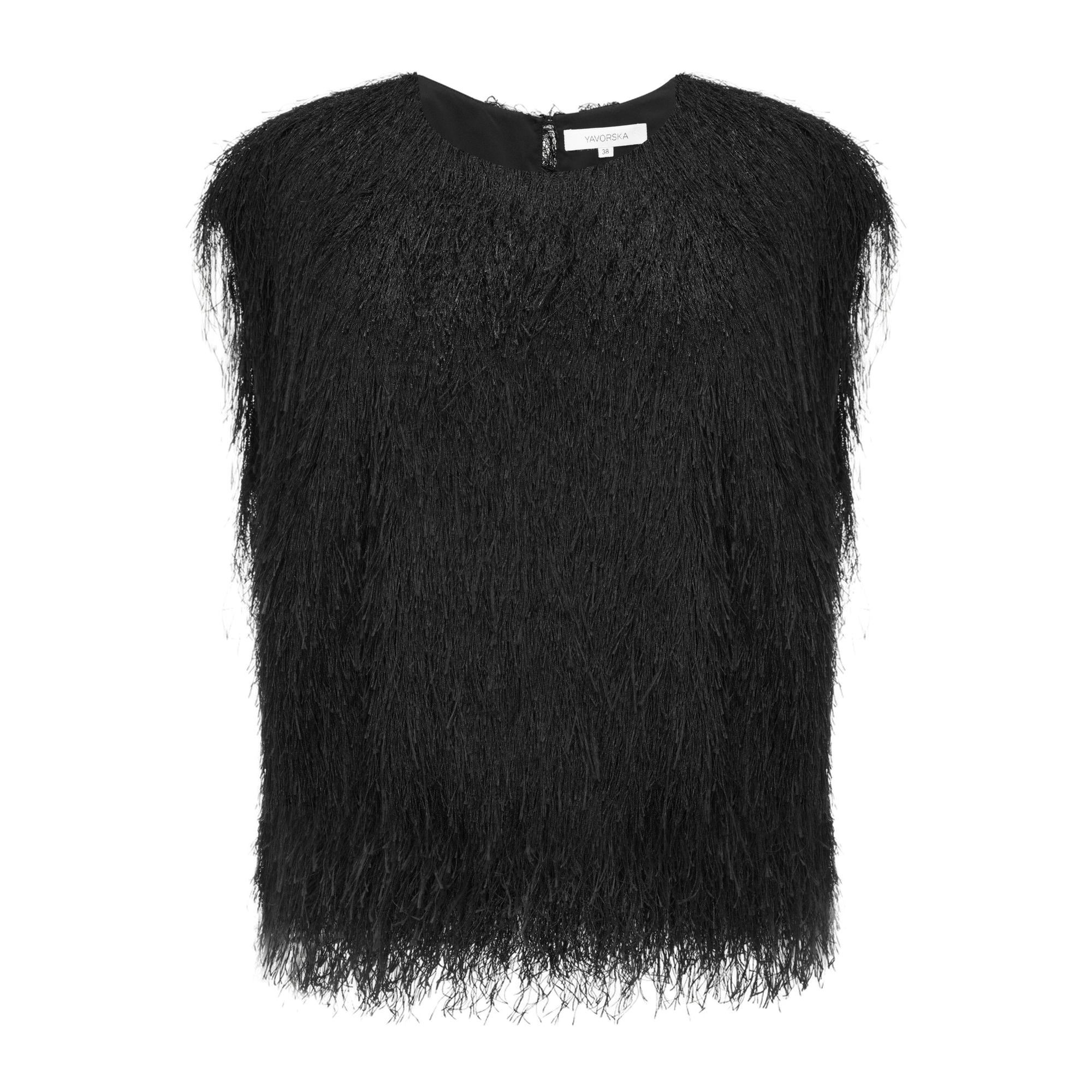 High-cut Top With Fringes made by YAVORSKA