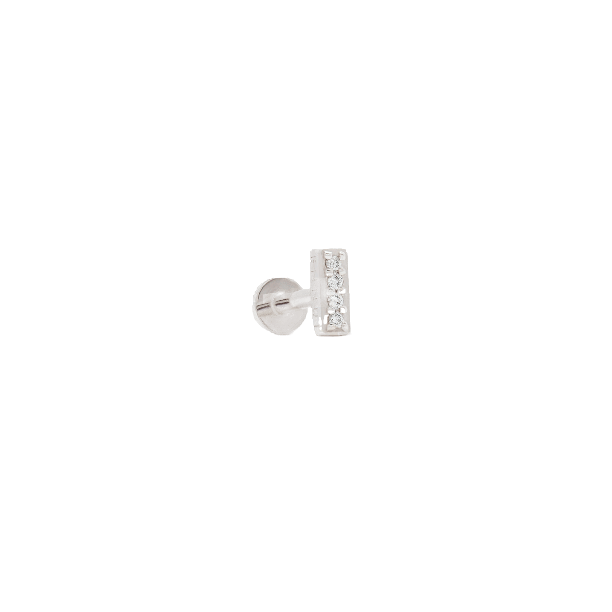 SENORITA LABRET - WHITE DIAMOND & WHITE GOLD made by ENNUI