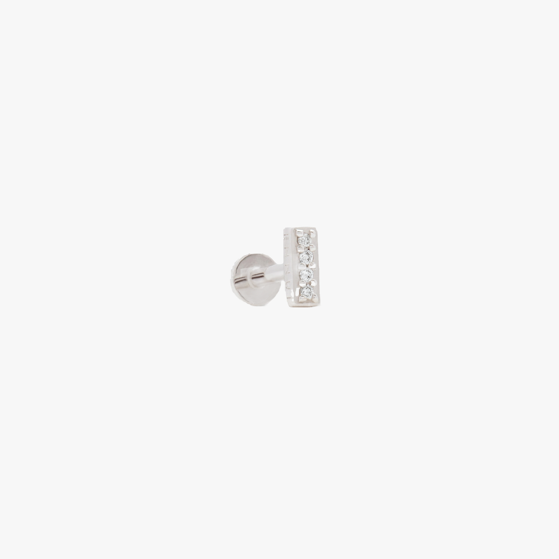 SENORITA LABRET - WHITE DIAMOND & WHITE GOLD made by ENNUI