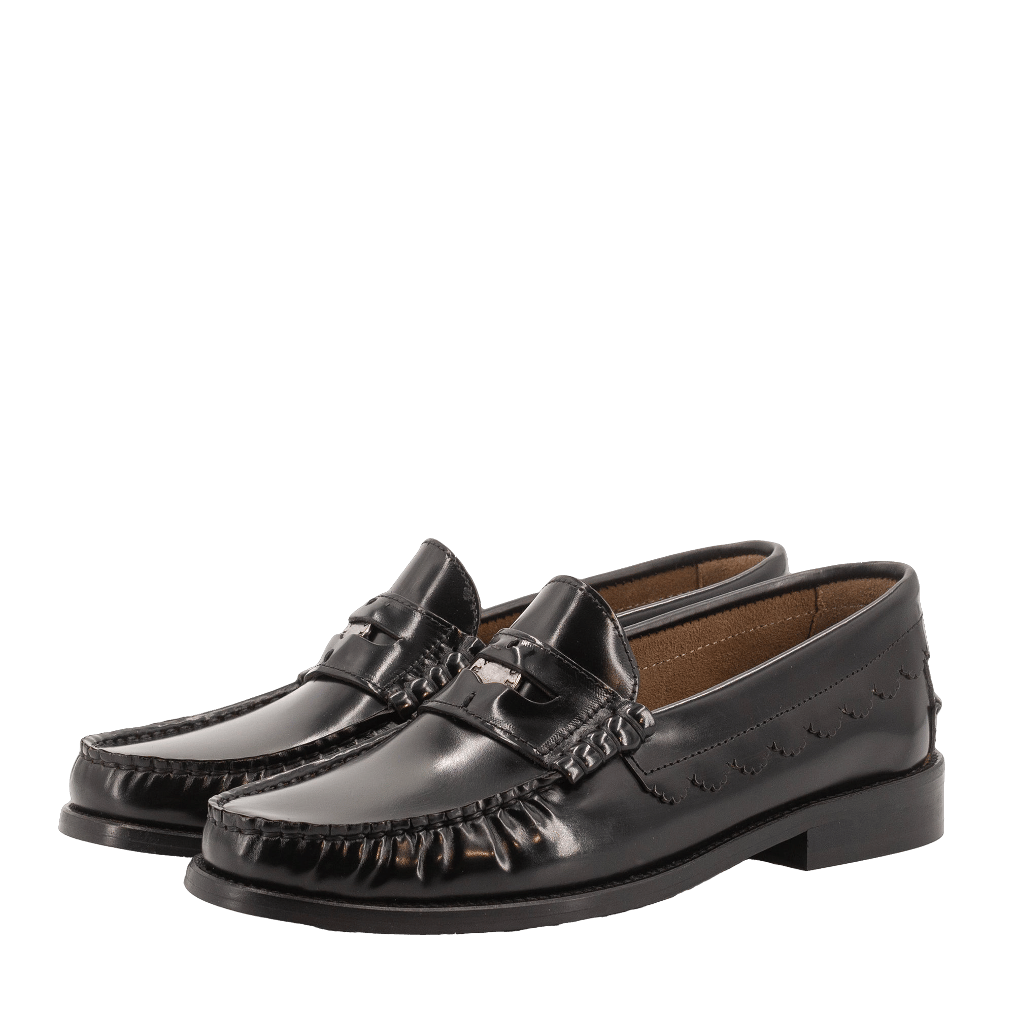 COIN BLACK  LOAFERS made by Toral