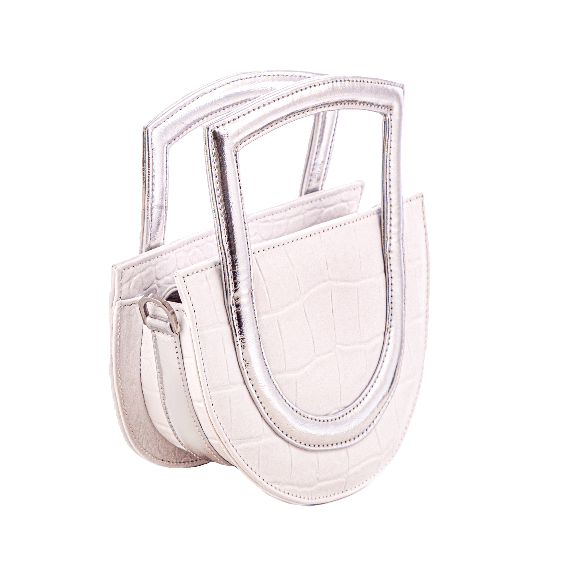 Sukoon - White - Top Handle bag made by ALIEL