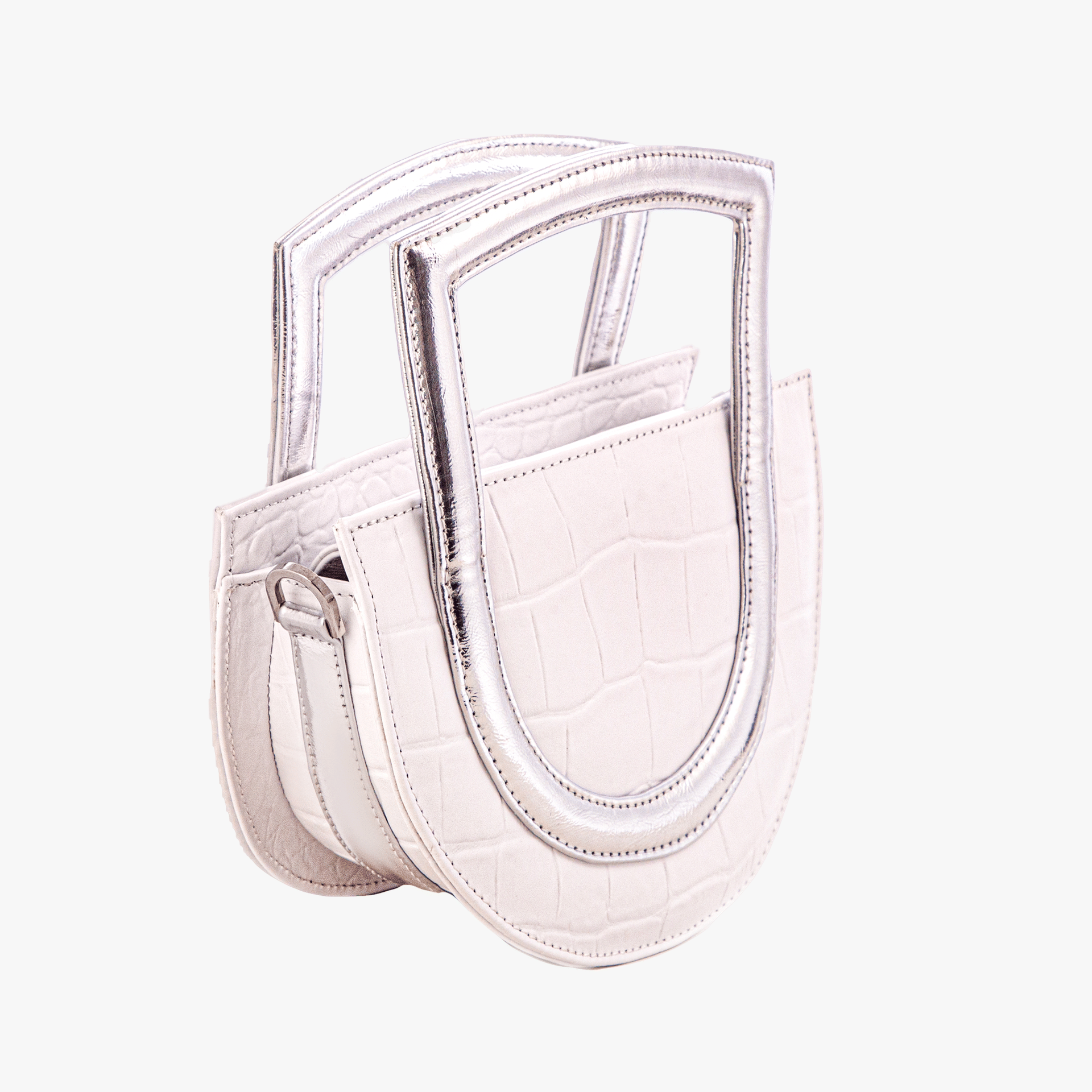 Sukoon - White - Top Handle bag made by ALIEL