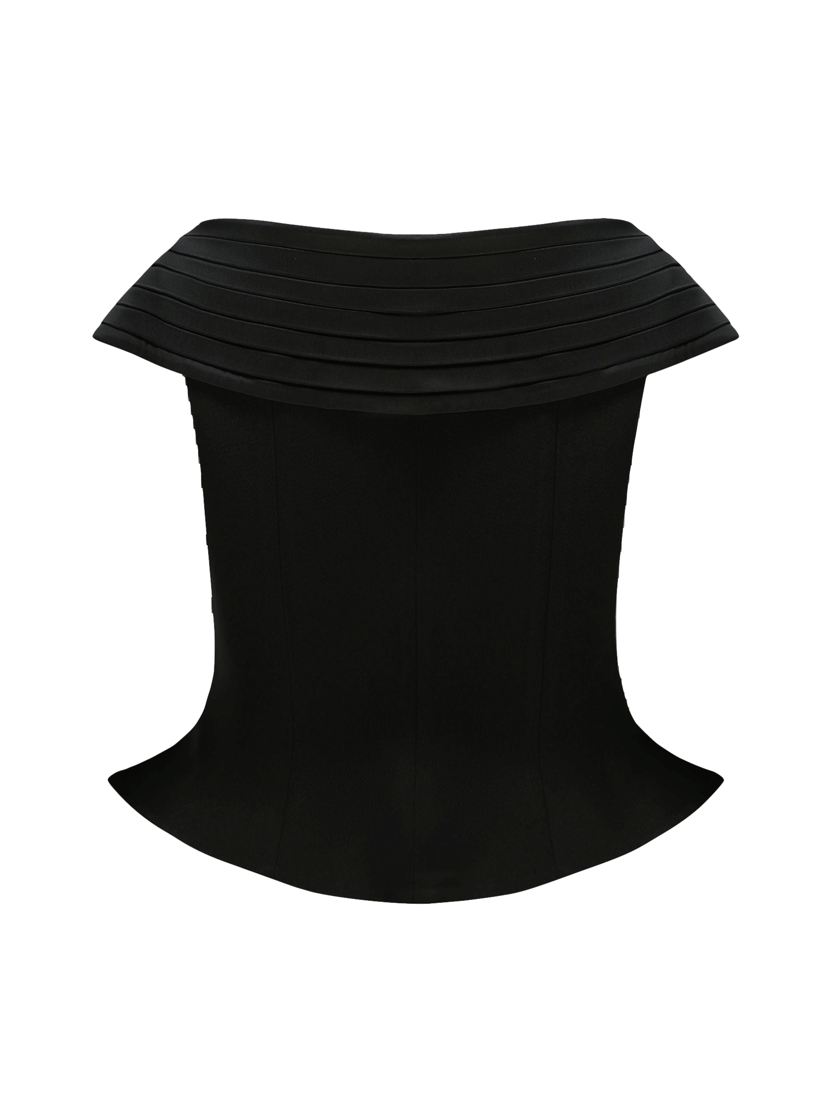 Belle Satin Top (Black) (Final Sale) in Black made by Nana Jacqueline