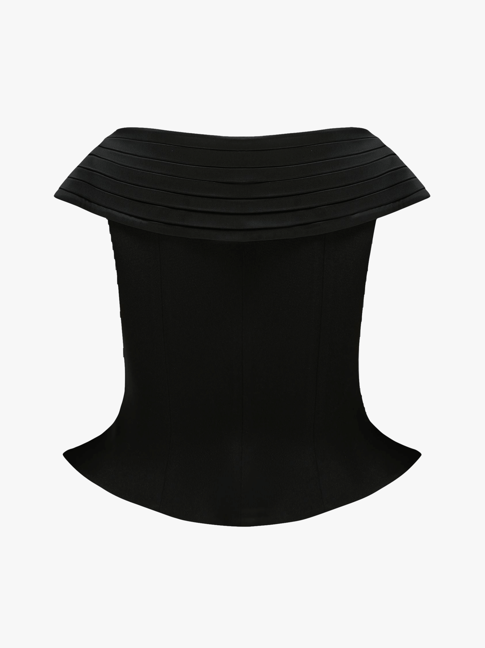 Belle Satin Top (Black) (Final Sale) in Black made by Nana Jacqueline