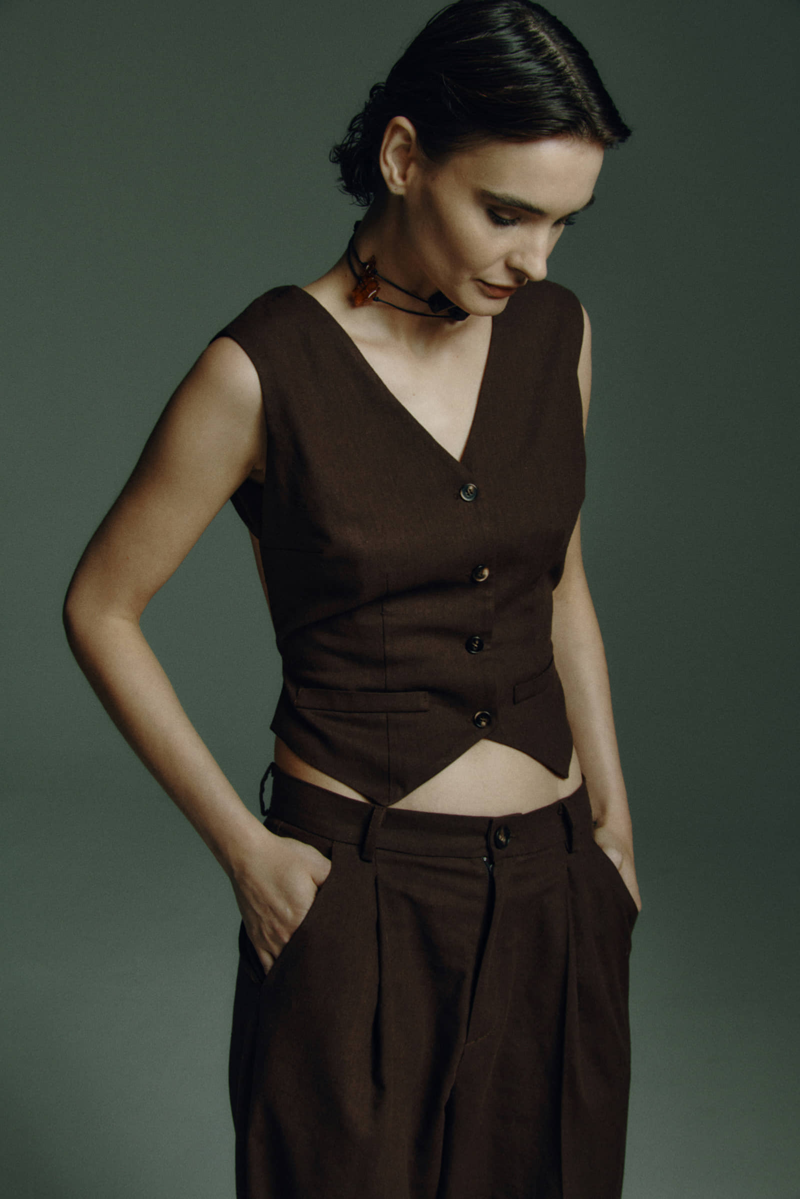 Harbor Harmony suit pants made by Wiktoria Frankowska