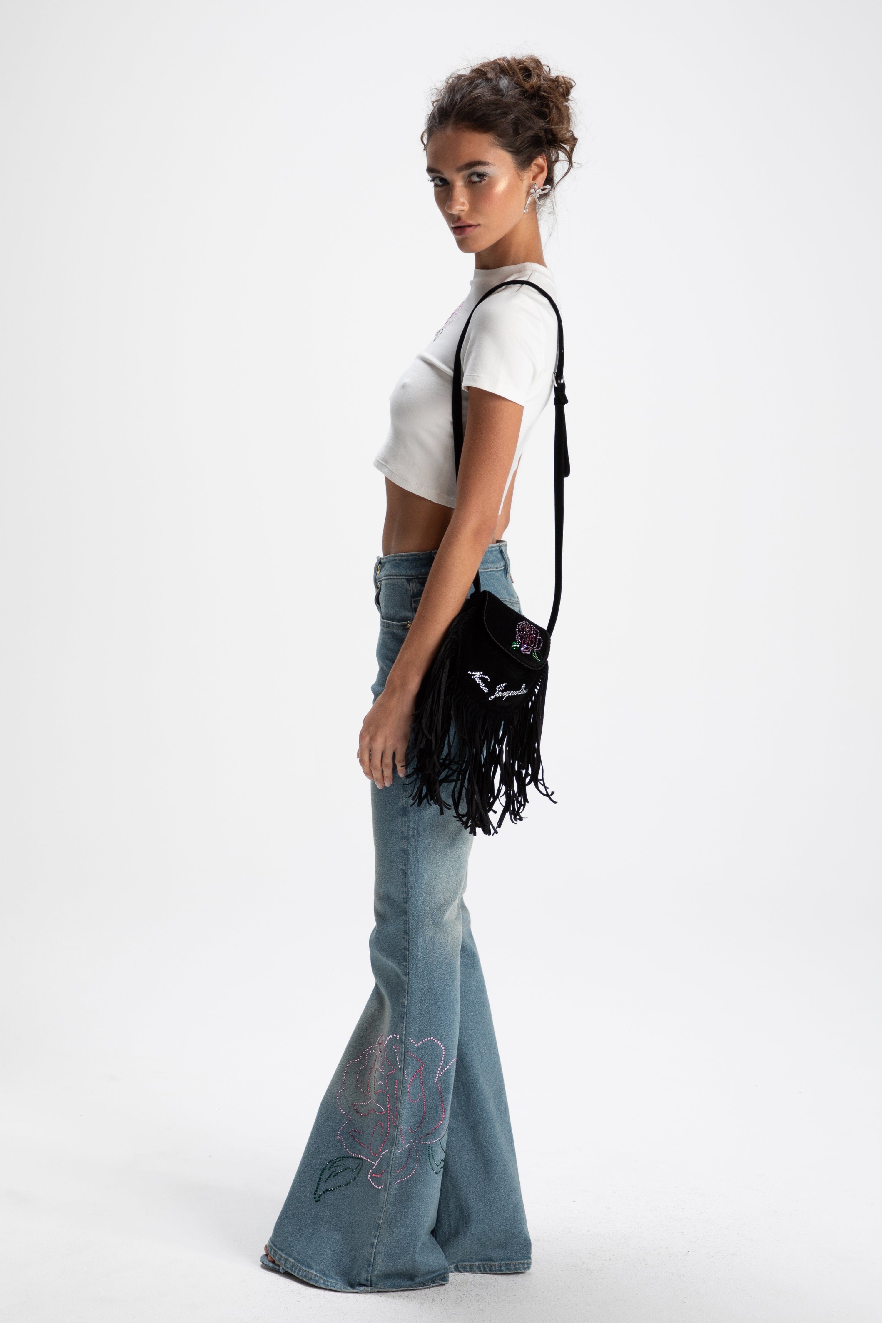 Elle Baby Tee (White) (Final Sale) in White made by Nana Jacqueline