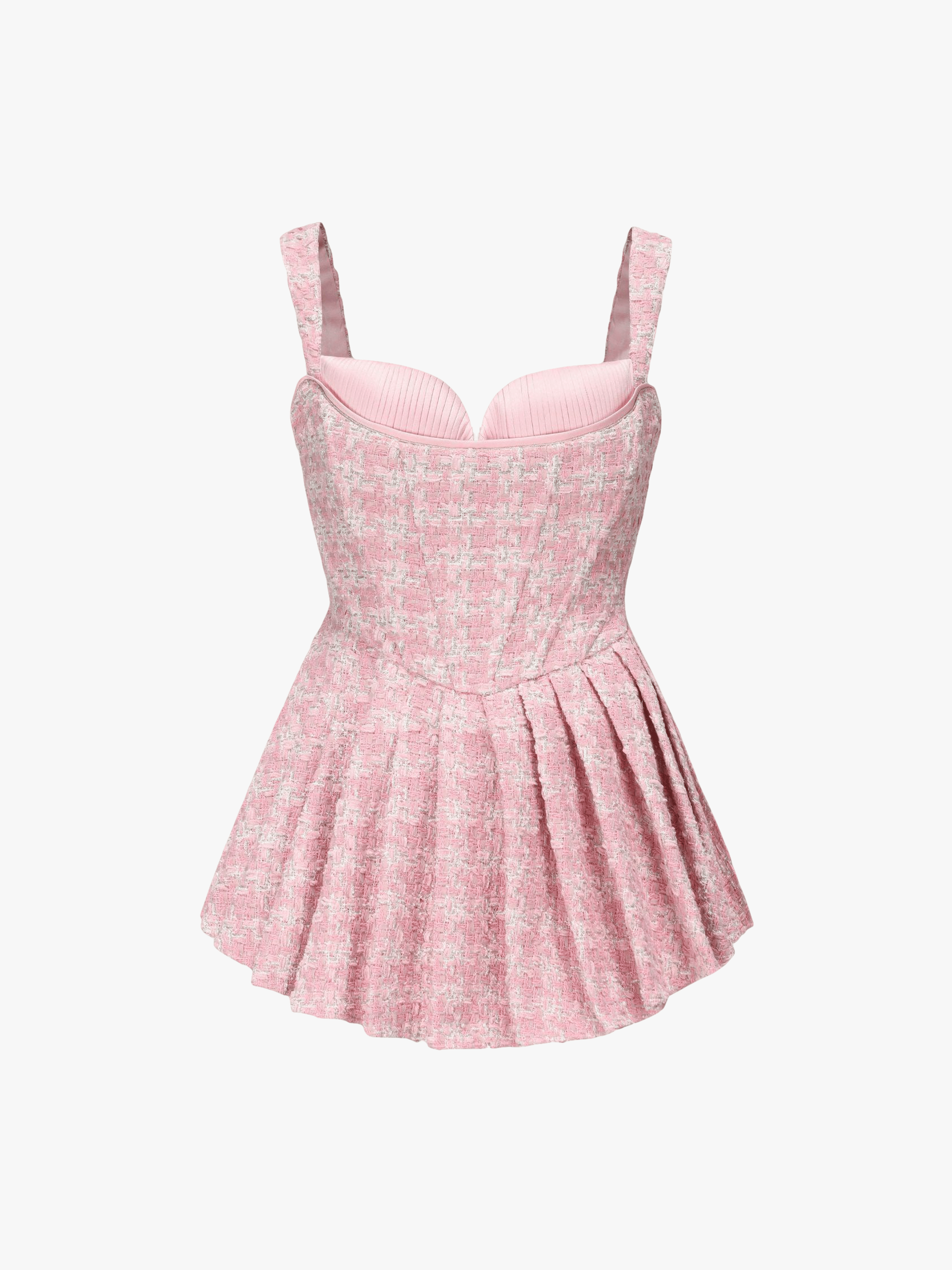 Chelsea Tweed Dress (Pink) in Pink made by Nana Jacqueline