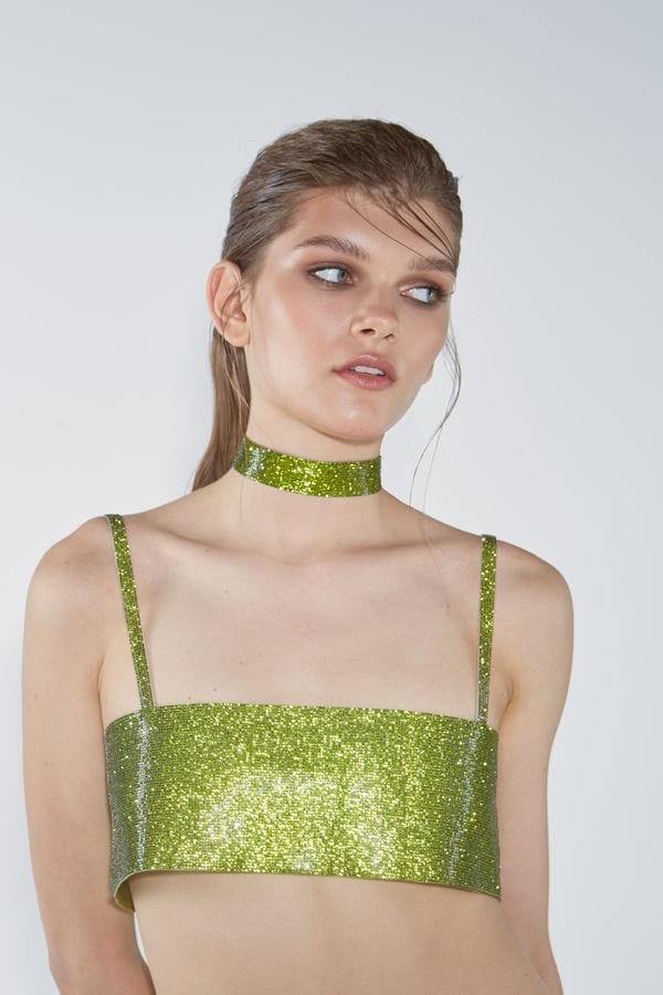 Charlotte Choker Lime Green made by NUÉ