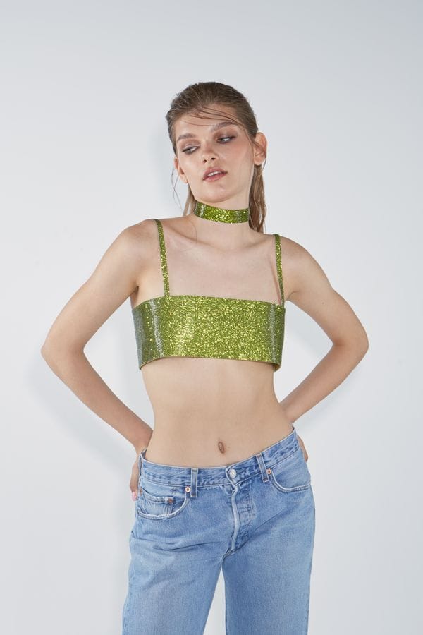 Charlotte Choker Lime Green made by NUÉ