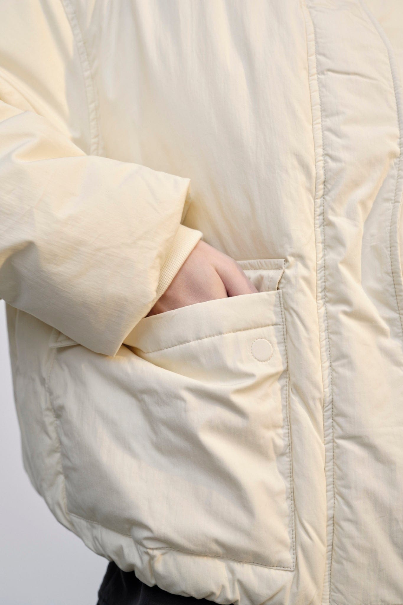 Manu Puffer Jacket - Off White made by HERSKIND