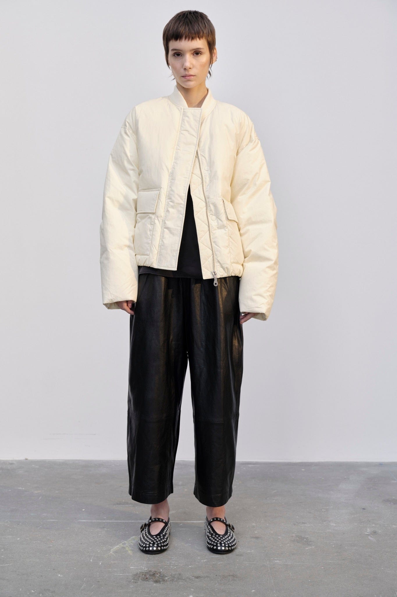Manu Puffer Jacket - Off White made by HERSKIND