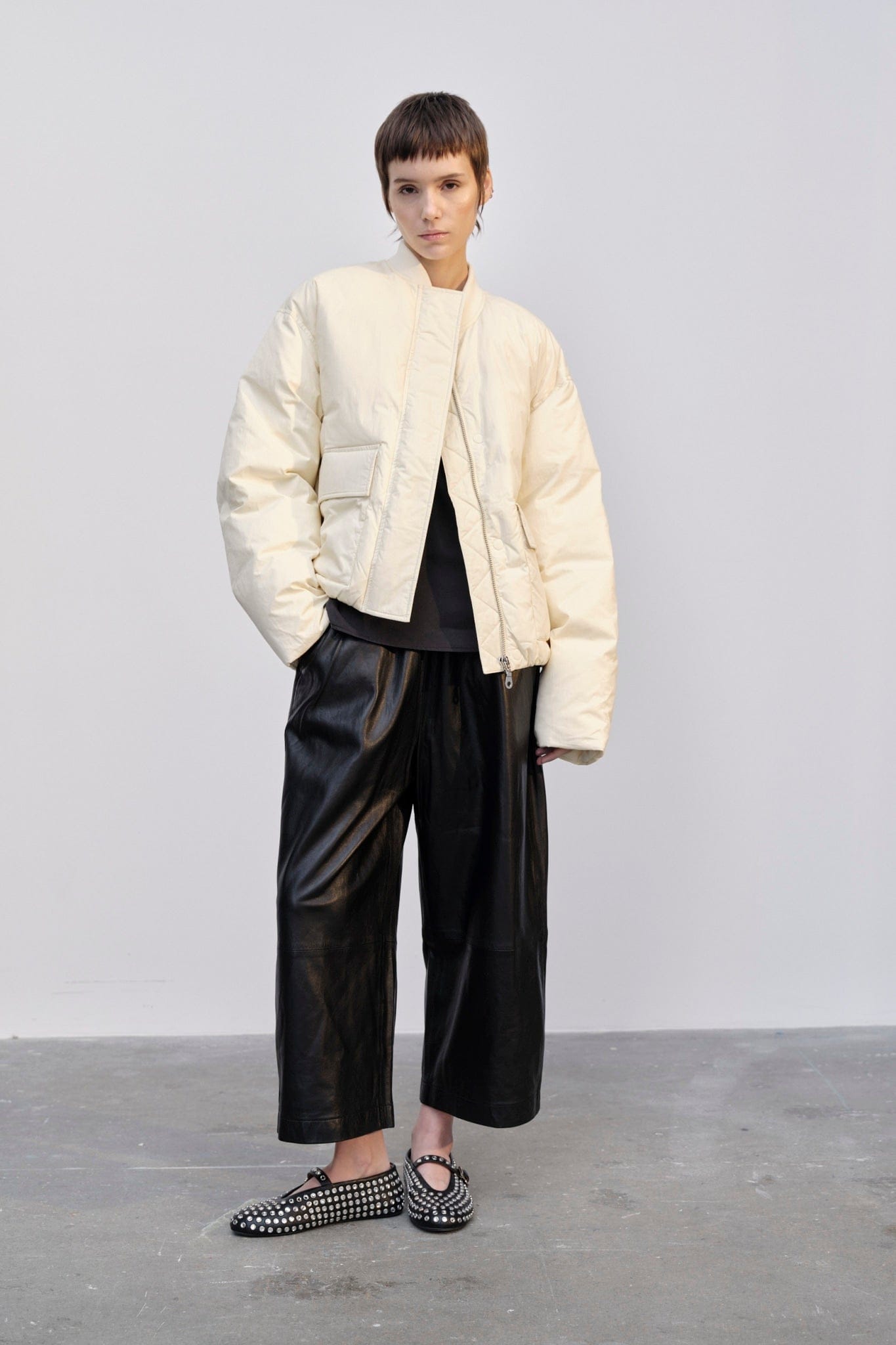 Manu Puffer Jacket - Off White made by HERSKIND