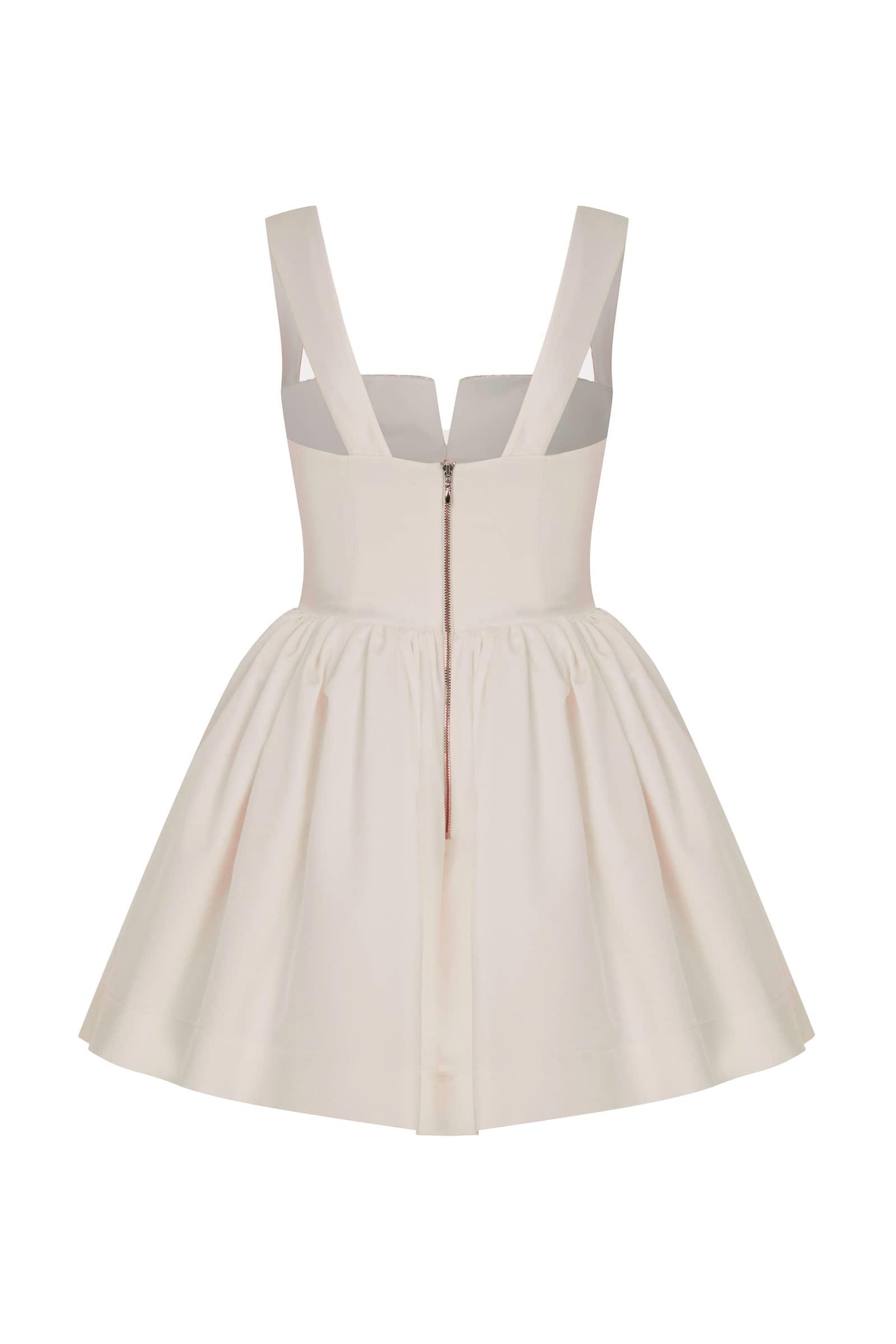 Leanne Satin Mini Dress In Sorbet made by Nazli Ceren