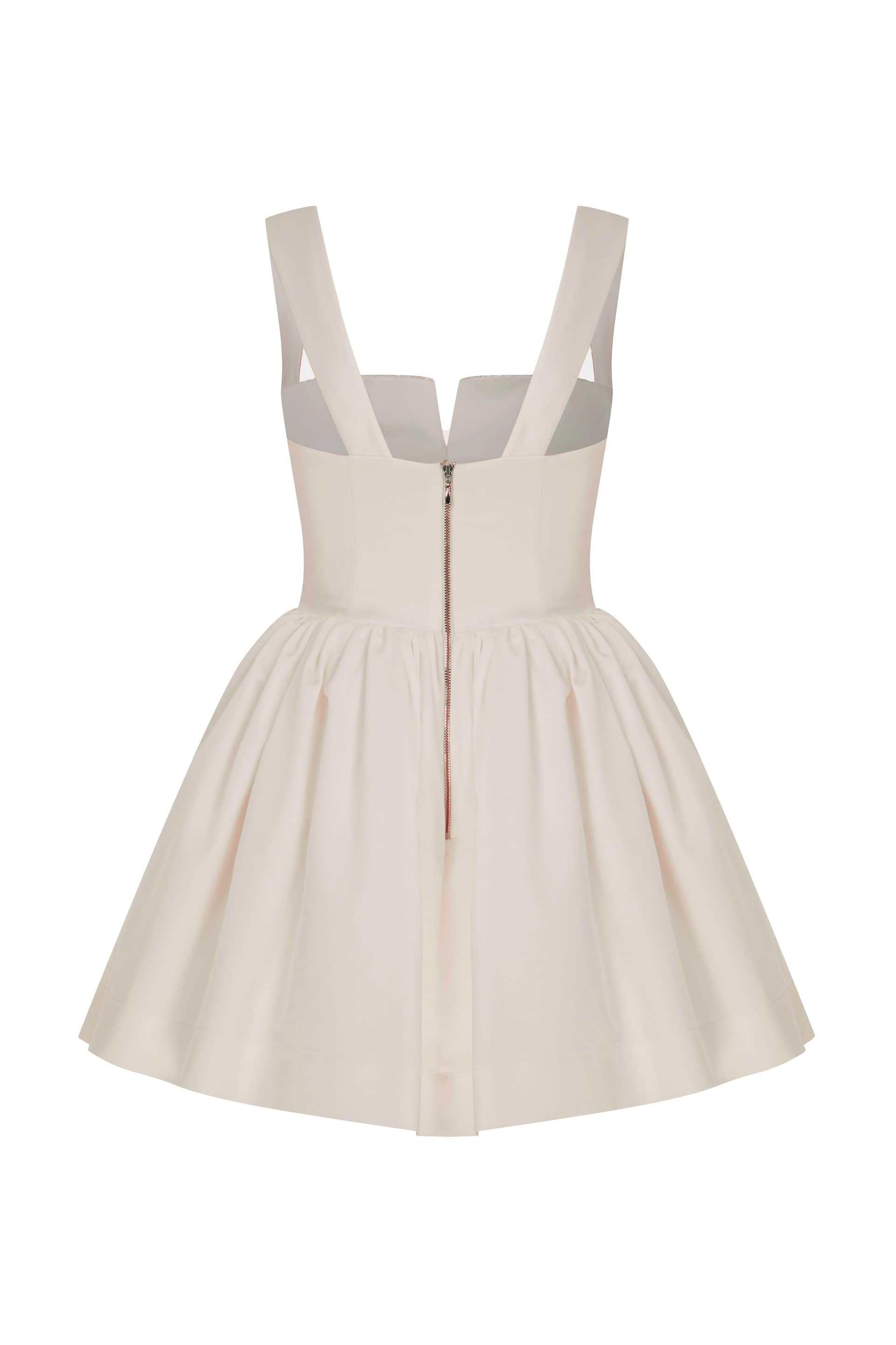 Leanne Satin Mini Dress In Sorbet made by Nazli Ceren