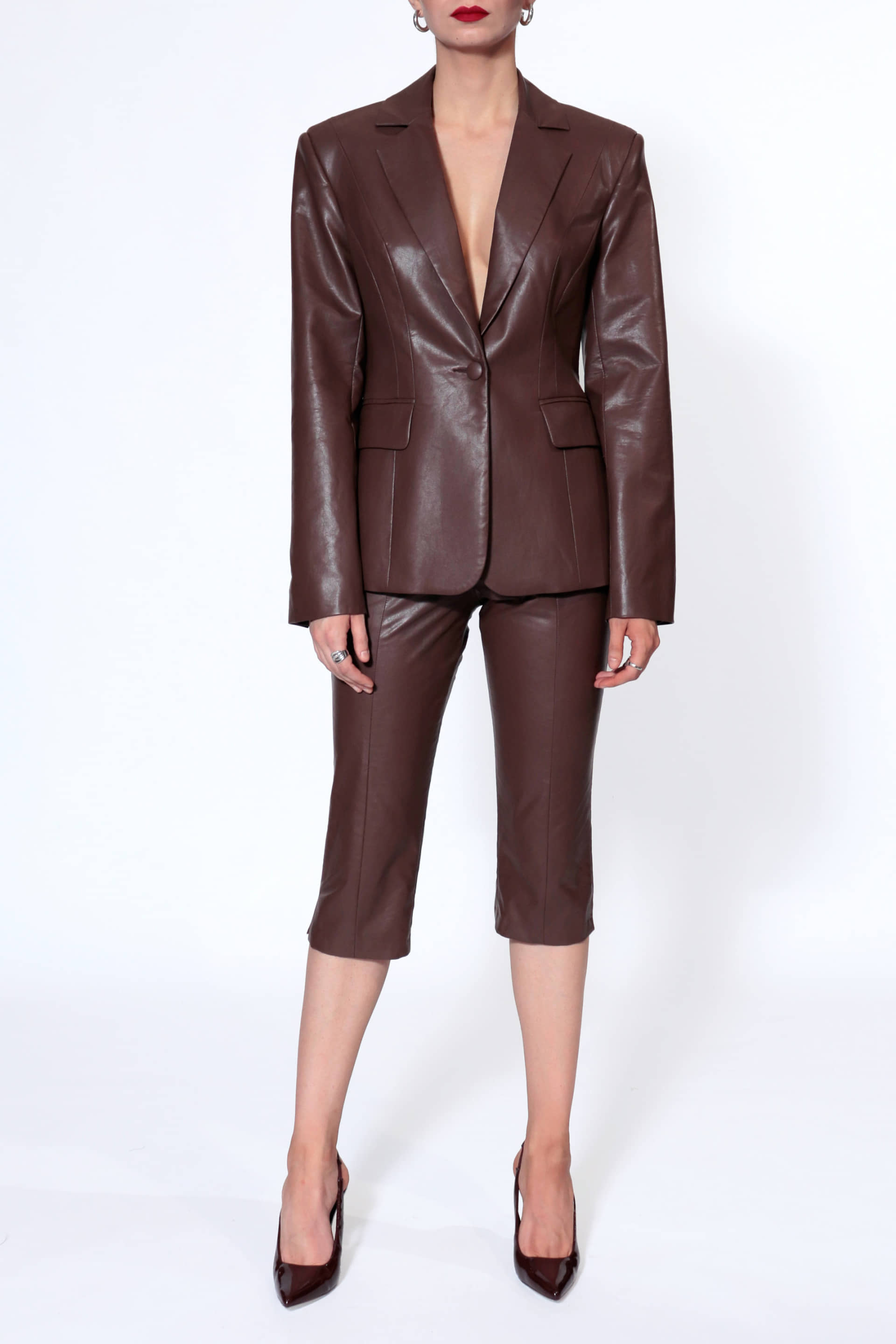 Blazer Bonnie Chocolate Brown made by HALEWSKI