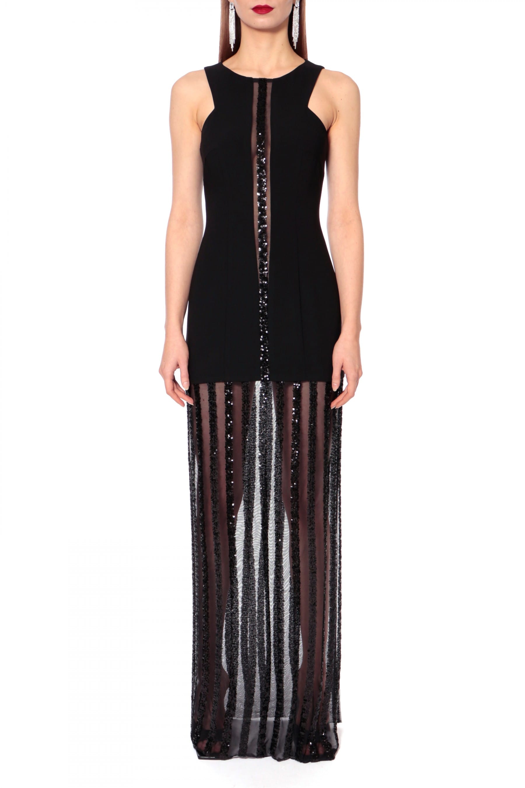 Dress Charlotte Black Magic in Black made by HALEWSKI