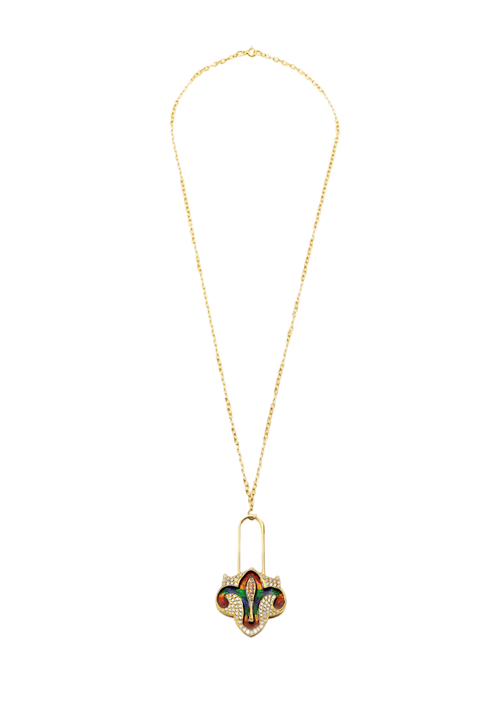 Multi Color Key Necklace made by Lora Istanbul