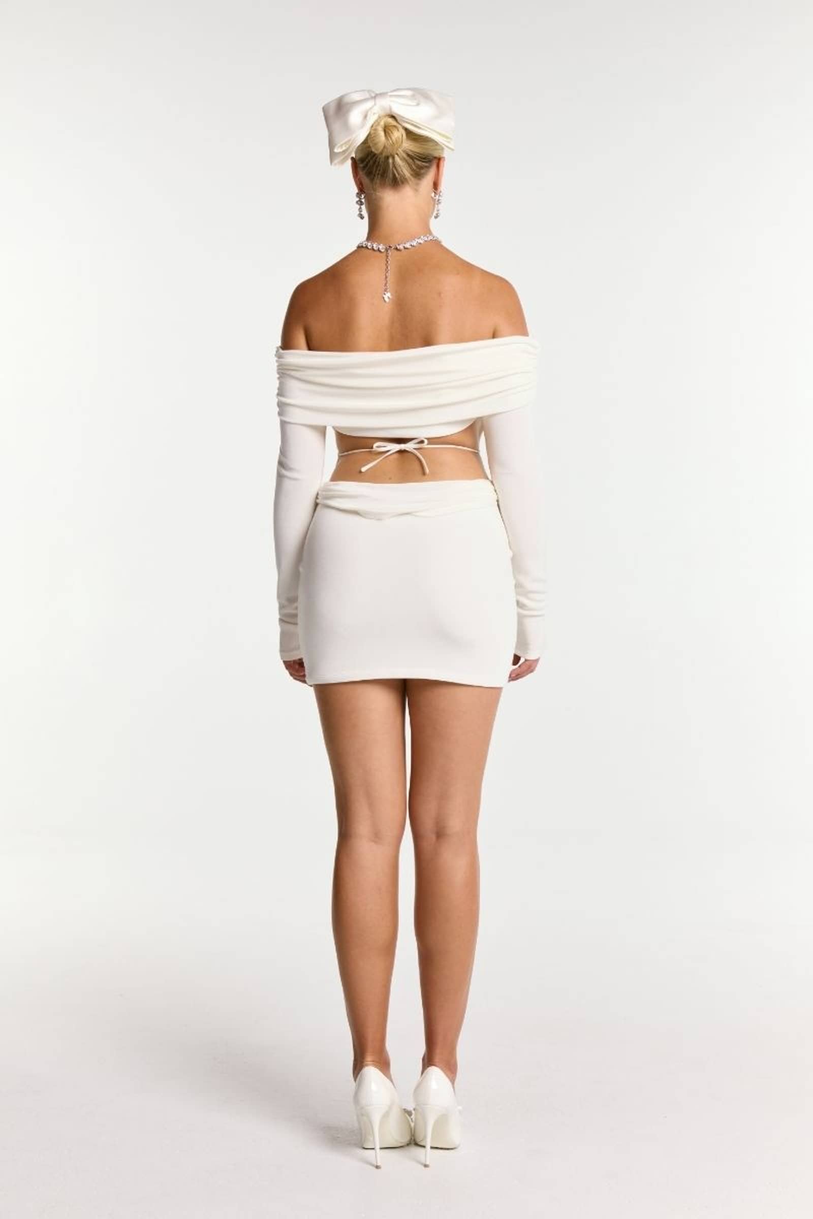 Chantel Dress (White) made by Nana Jacqueline