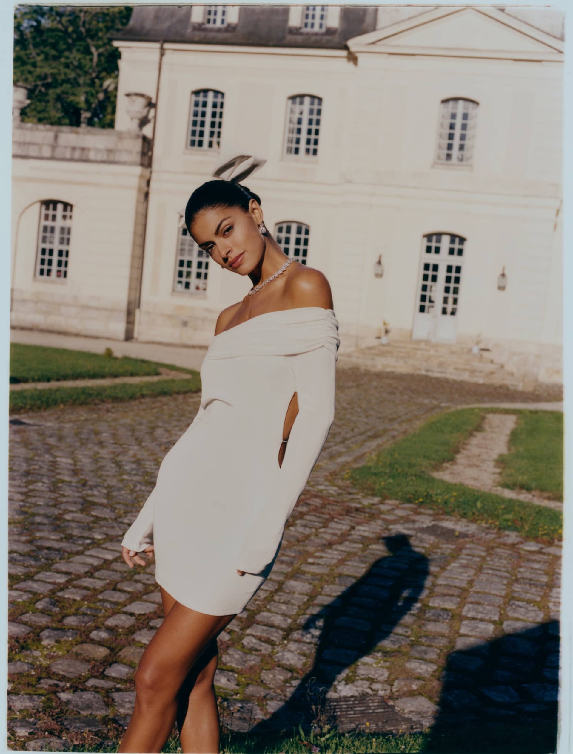 Chantel Dress (White) made by Nana Jacqueline