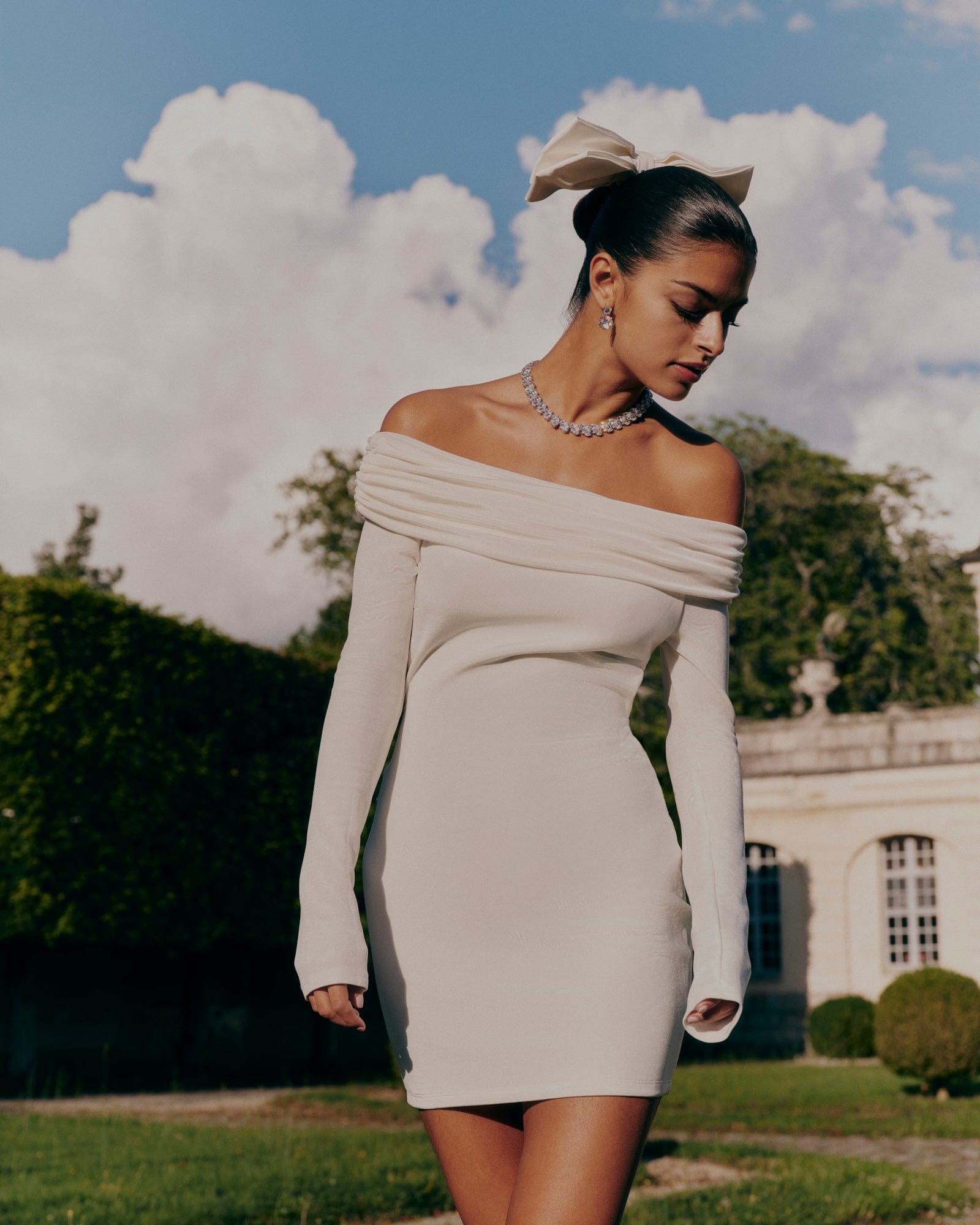 Chantel Dress (White) made by Nana Jacqueline