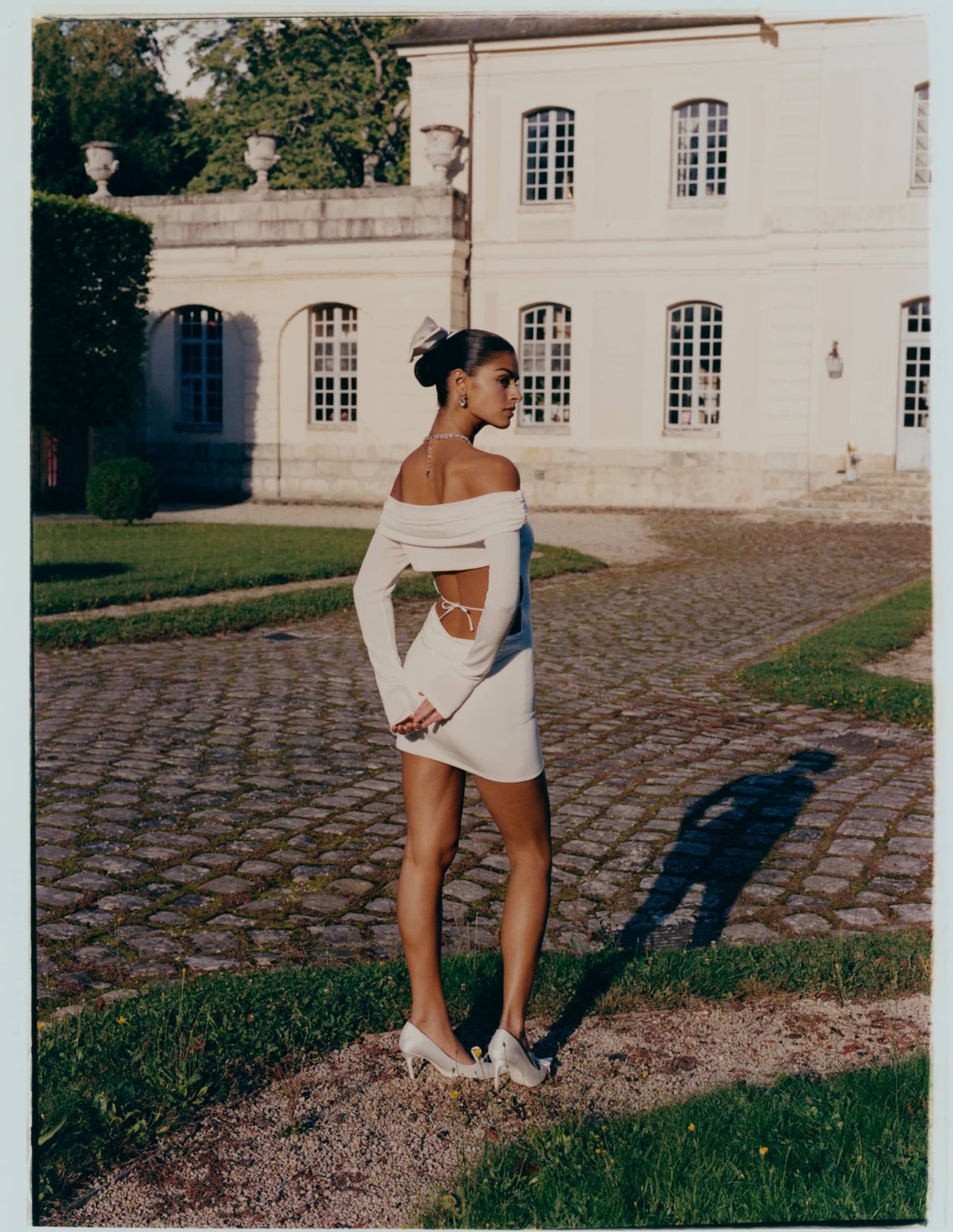 Chantel Dress (White) made by Nana Jacqueline