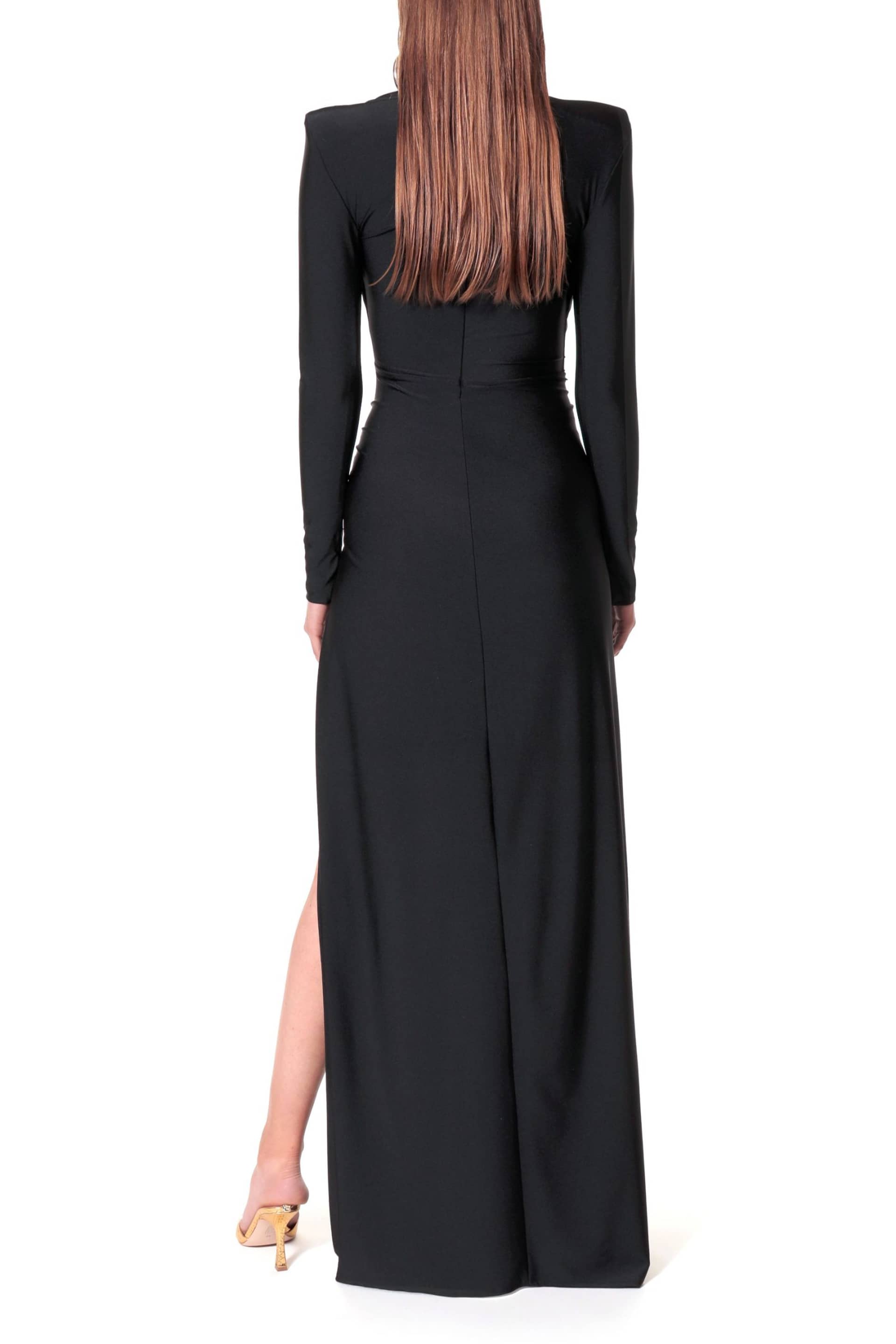 Dress Adriana Power Black in Black made by HALEWSKI