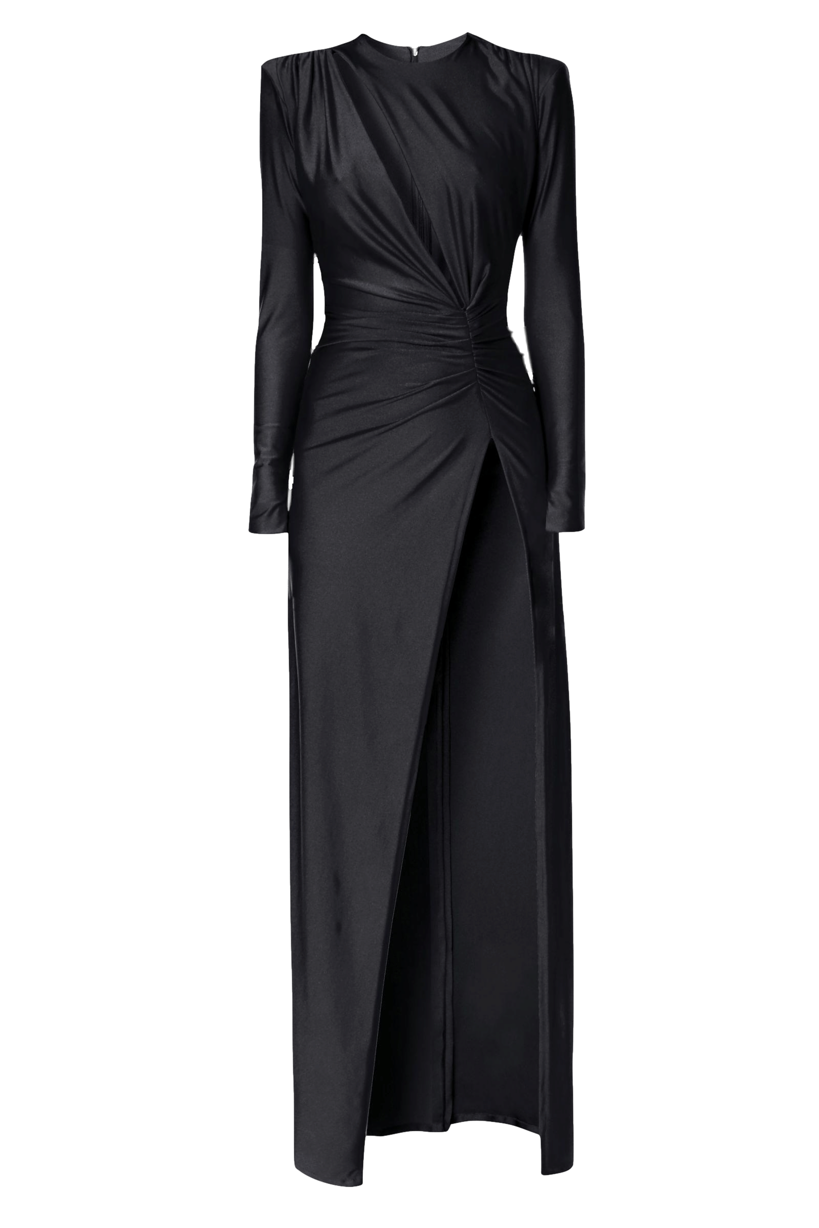 Dress Adriana Power Black in Black made by HALEWSKI