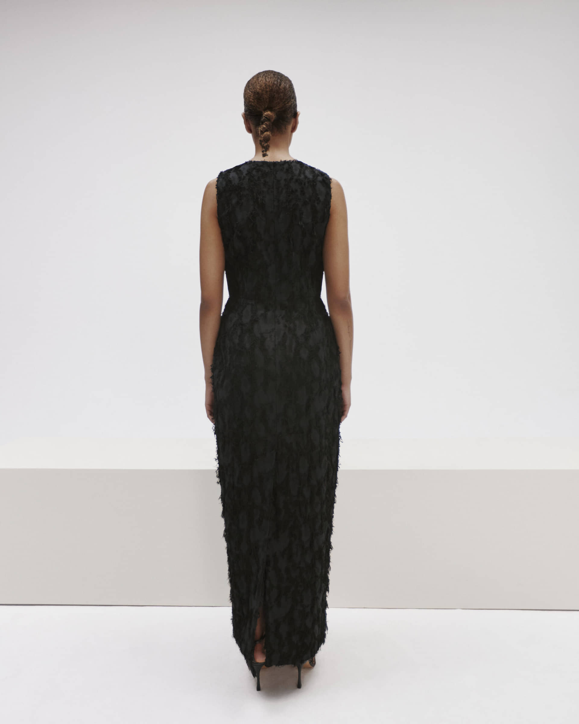 Fitted Dress With Brushed Details made by YAVORSKA