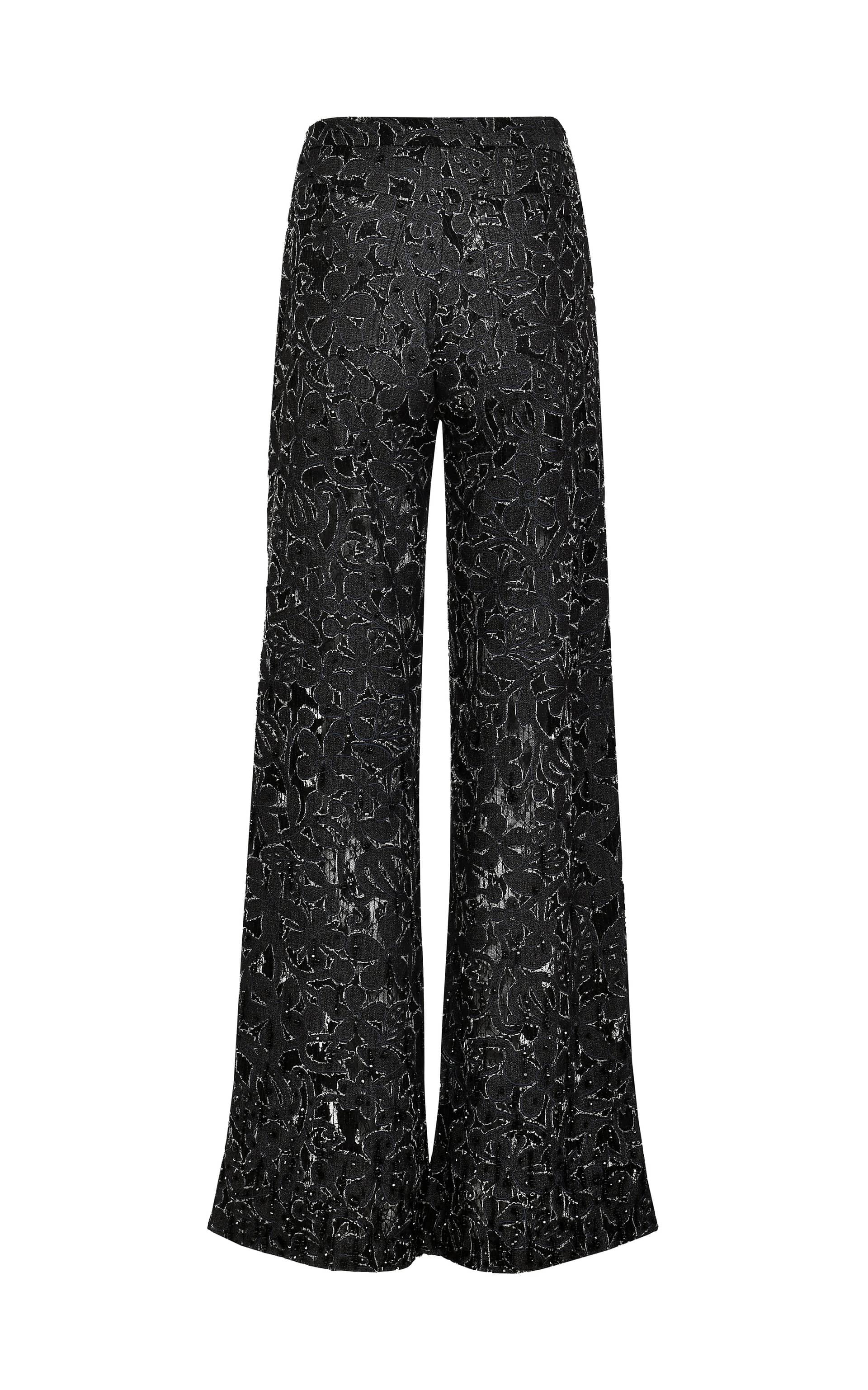 Chloe Lace Denim Pants - Handembroidered made by Francesca Miranda