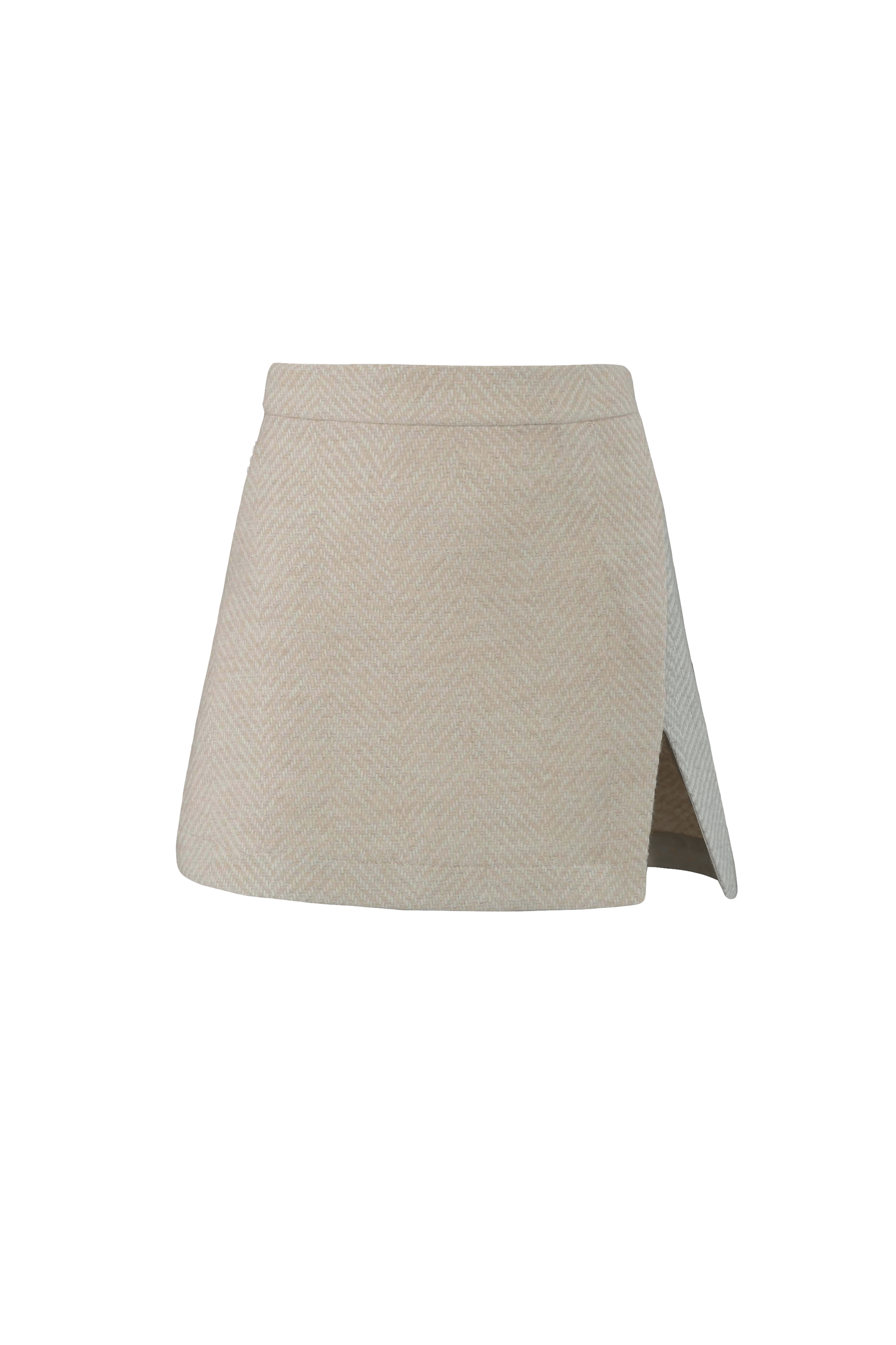 ALPACA SKIRT in Beige made by Vestiaire d'un Oiseau Libre
